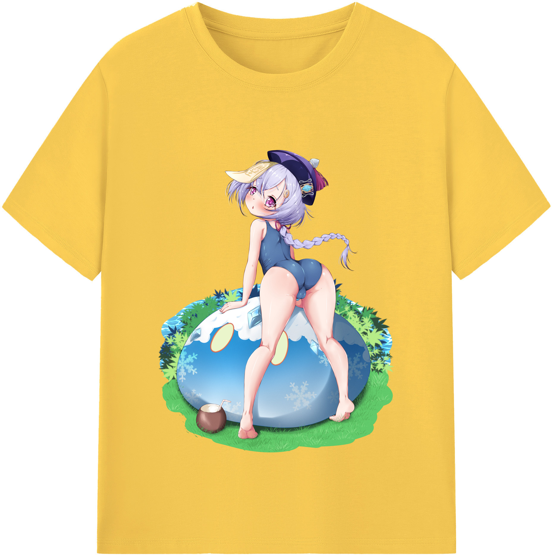 げんし神 七七 なな  genshin Nana 綿100％半袖Tシャツ（フロントプリント）