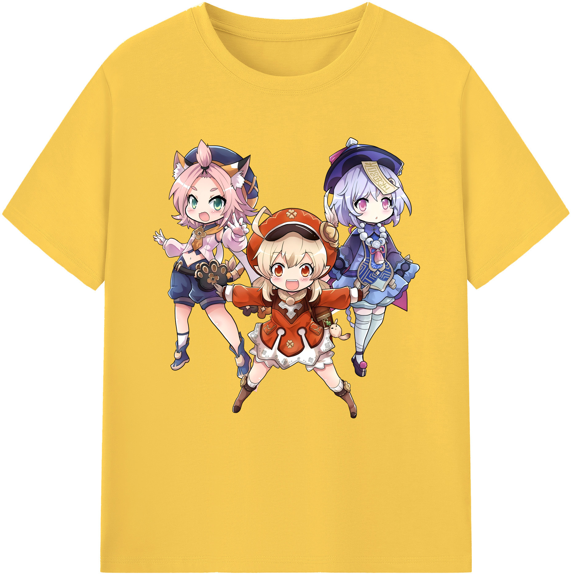 げんし神 七七 なな  genshin Nana 綿100％半袖Tシャツ（フロントプリント）