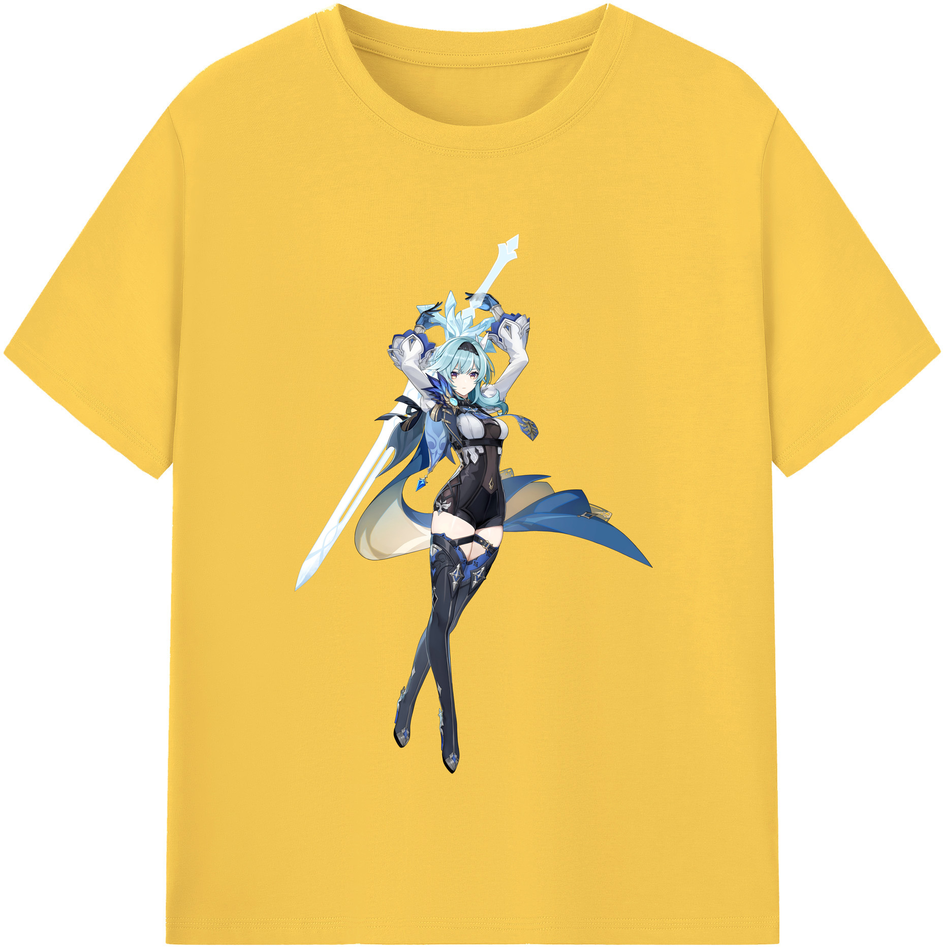 げんし神 优菈 ゆうら genshin Yūra 綿100％半袖Tシャツ（フロントプリント）