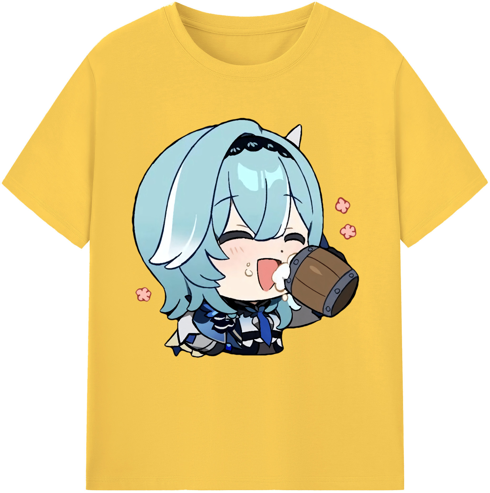 げんし神 优菈 ゆうら genshin Yūra 綿100％半袖Tシャツ（フロントプリント）