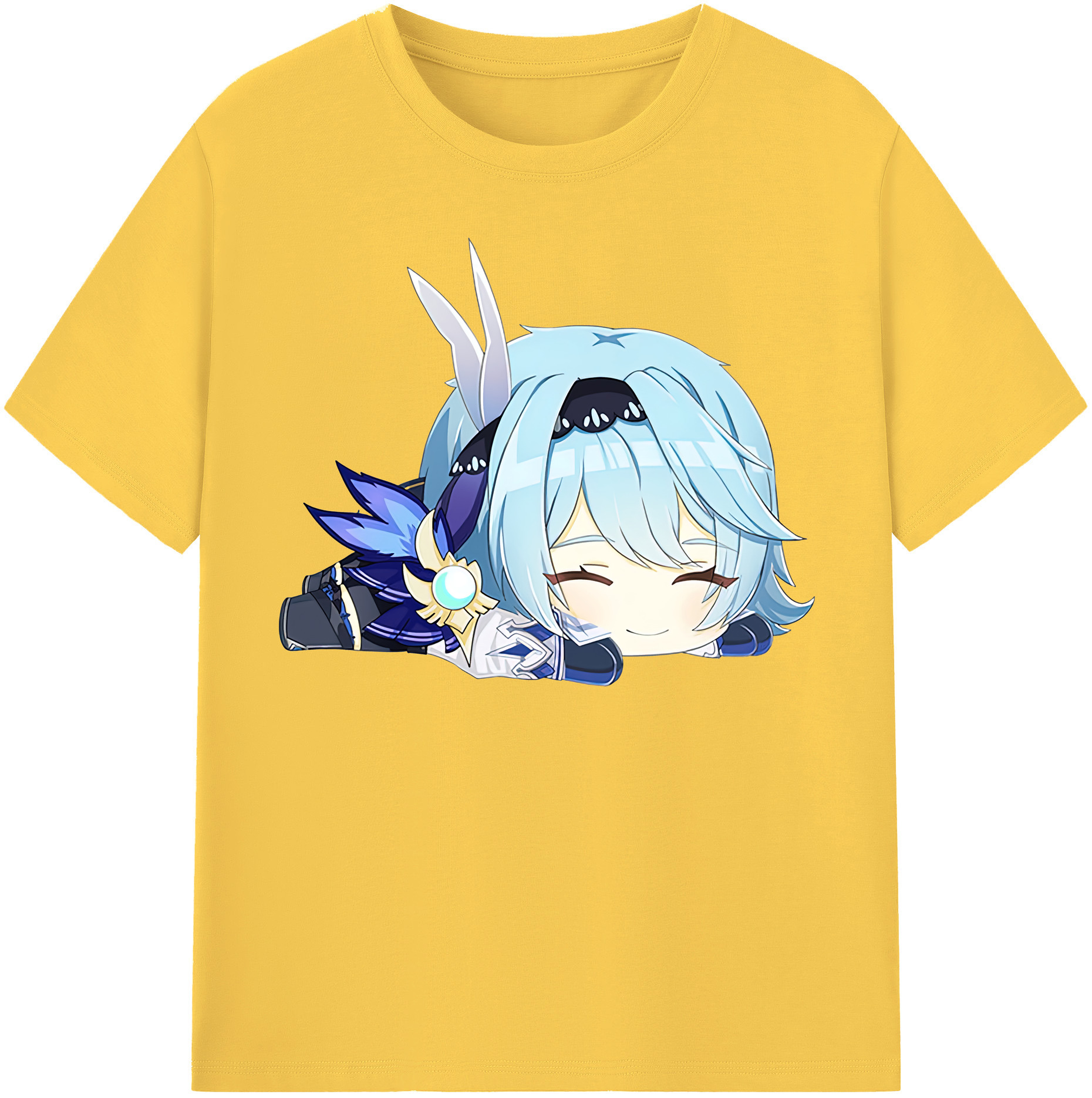 げんし神 优菈 ゆうら genshin Yūra 綿100％半袖Tシャツ（フロントプリント）