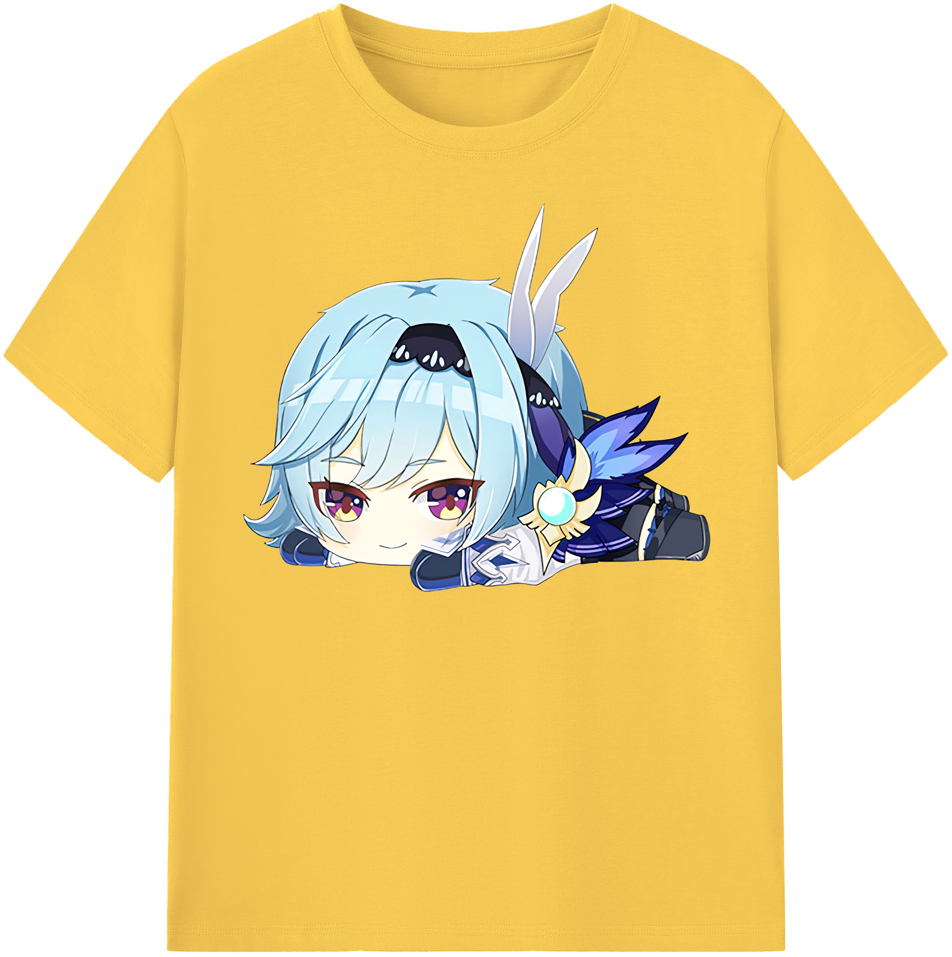 げんし神 优菈 ゆうら genshin Yūra 綿100％半袖Tシャツ（フロントプリント）