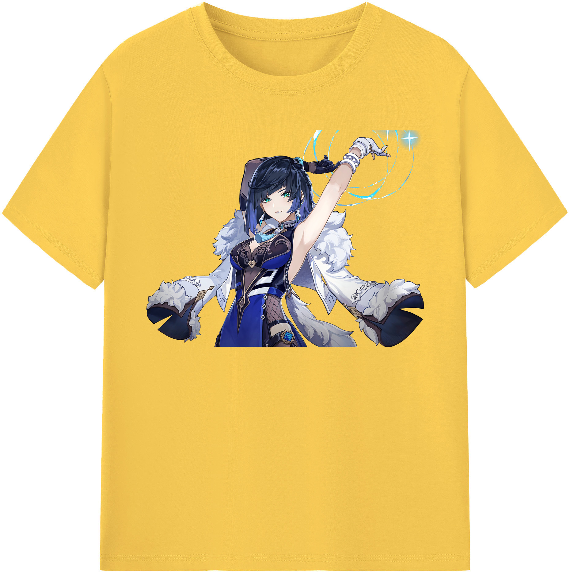 げんし神 夜兰 やらん genshin Yaran 綿100％半袖Tシャツ（フロントプリント）