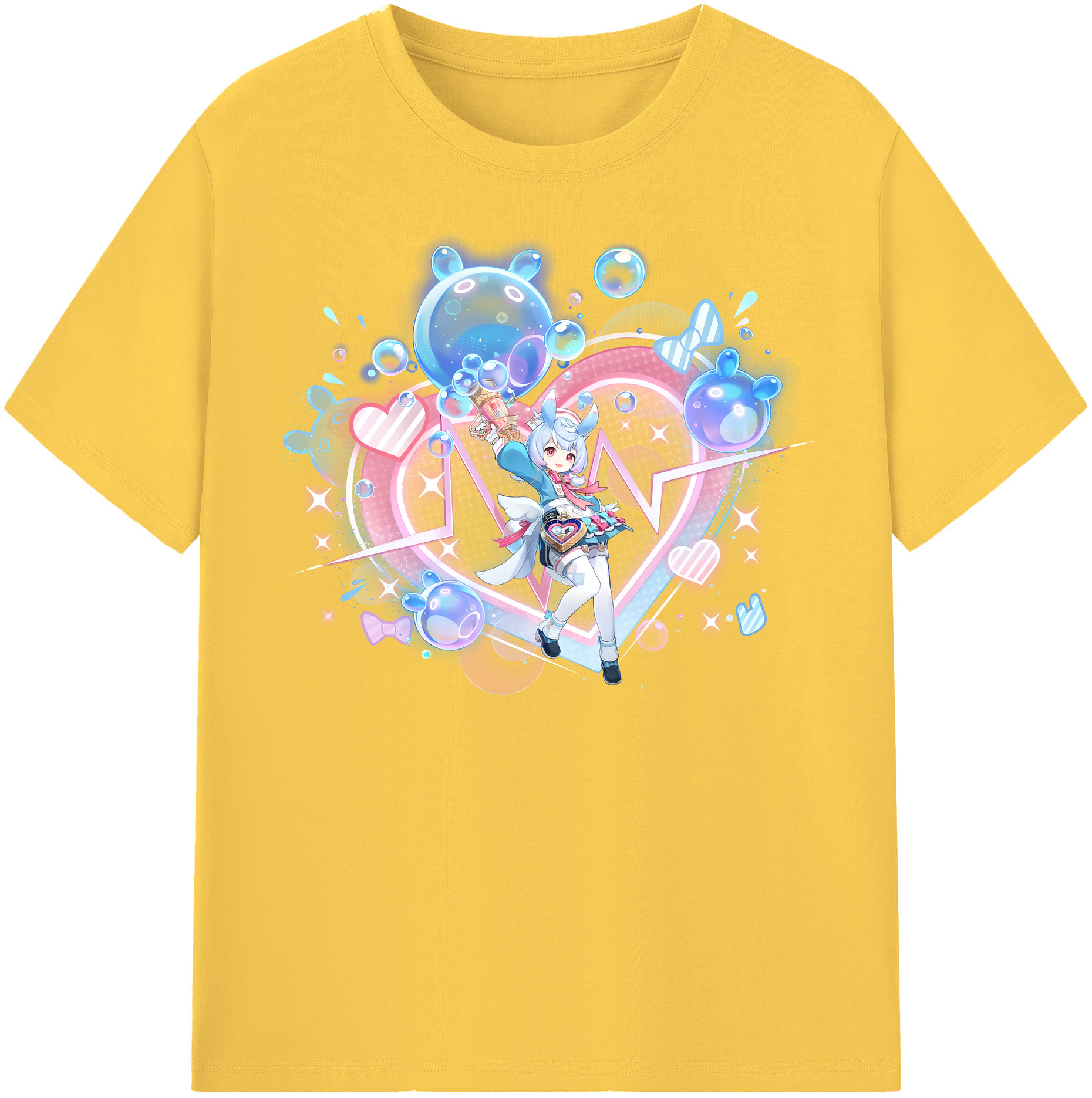 げんし神 シゲウィン genshin Shigewin 綿100％半袖Tシャツ（フロントプリント）
