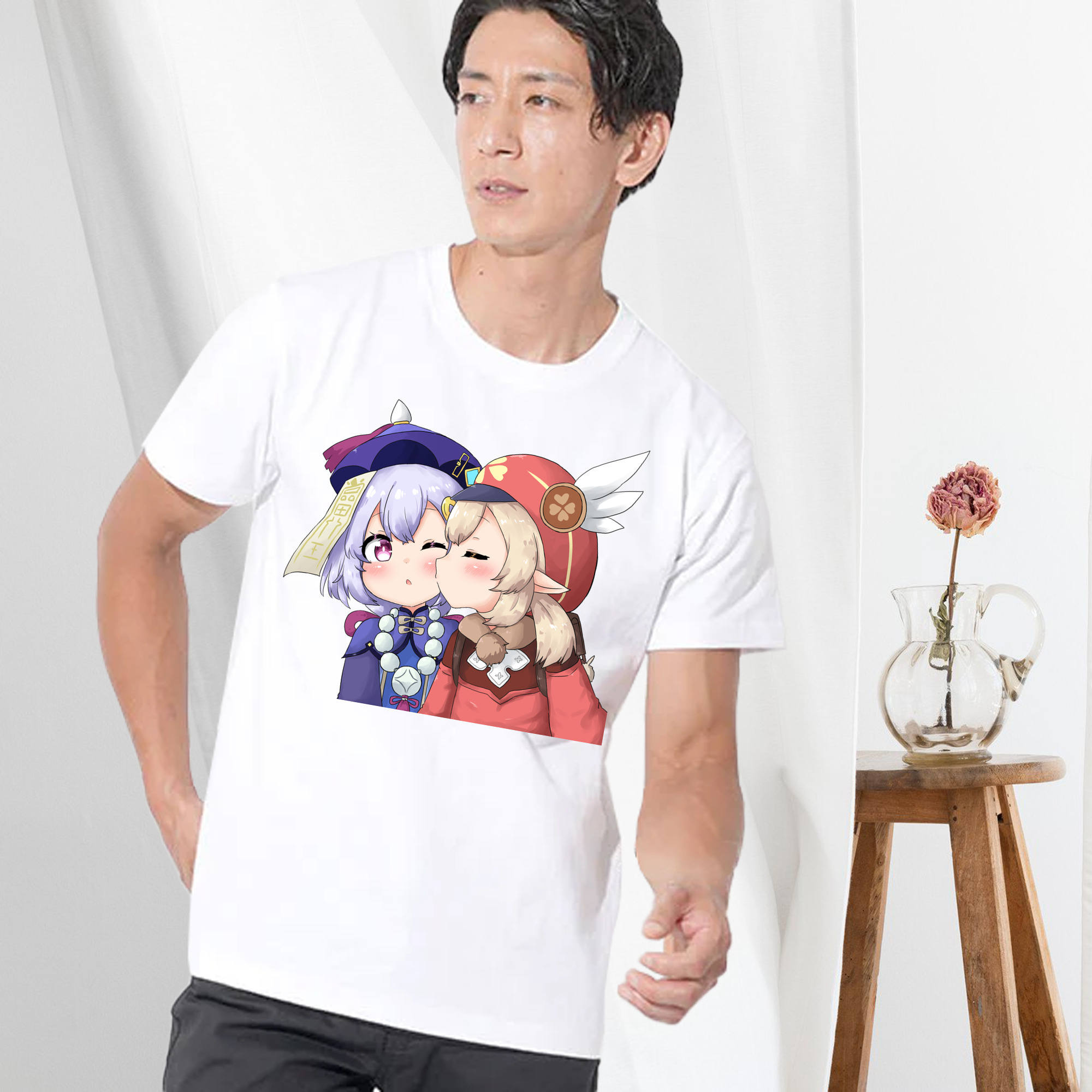 げんし神 七七 なな  genshin Nana 綿100％半袖Tシャツ（フロントプリント）