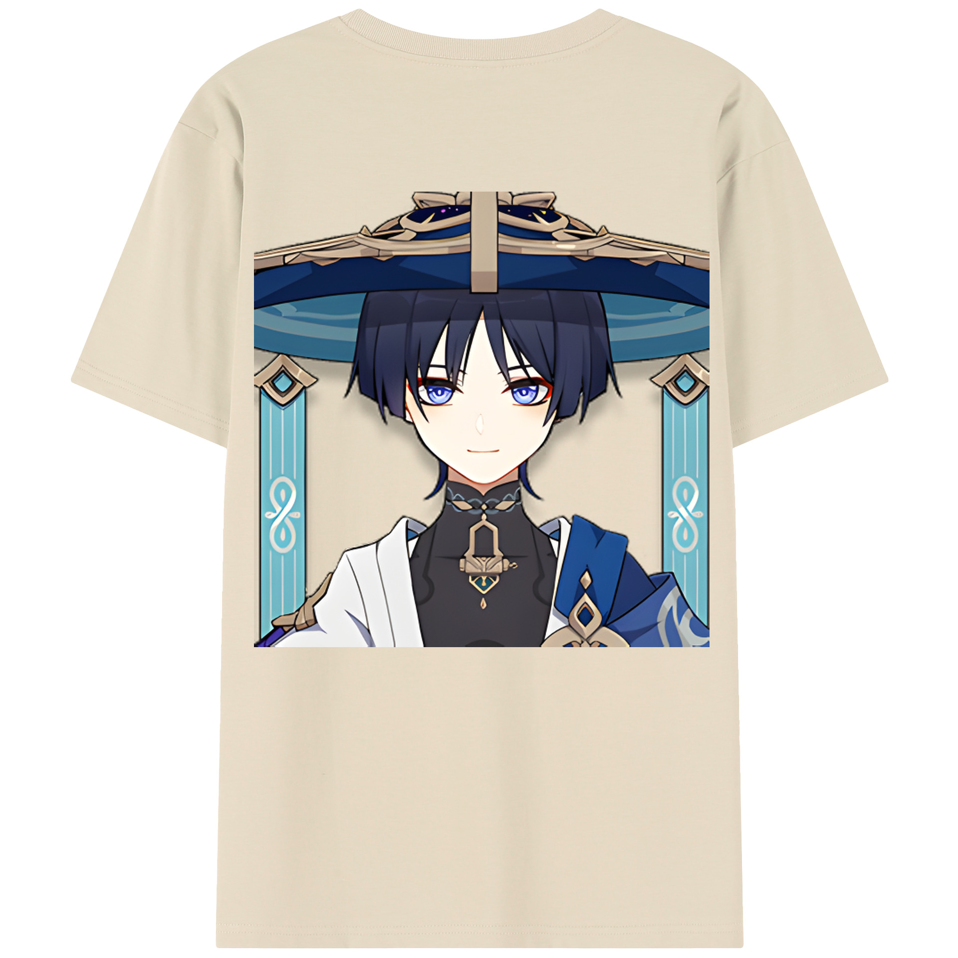 げんし神 さんペい genshin Sanpei 綿100％半袖Tシャツ（背面プリント）