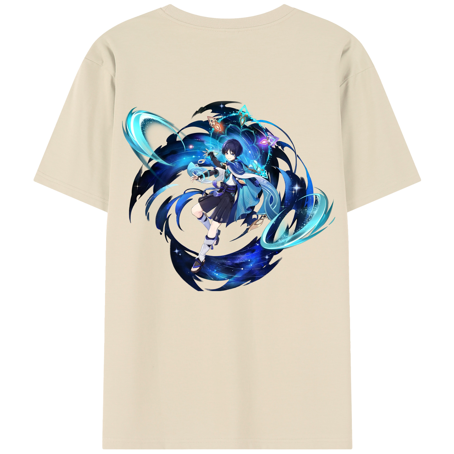 げんし神 さんペい genshin Sanpei 綿100％半袖Tシャツ（背面プリント）