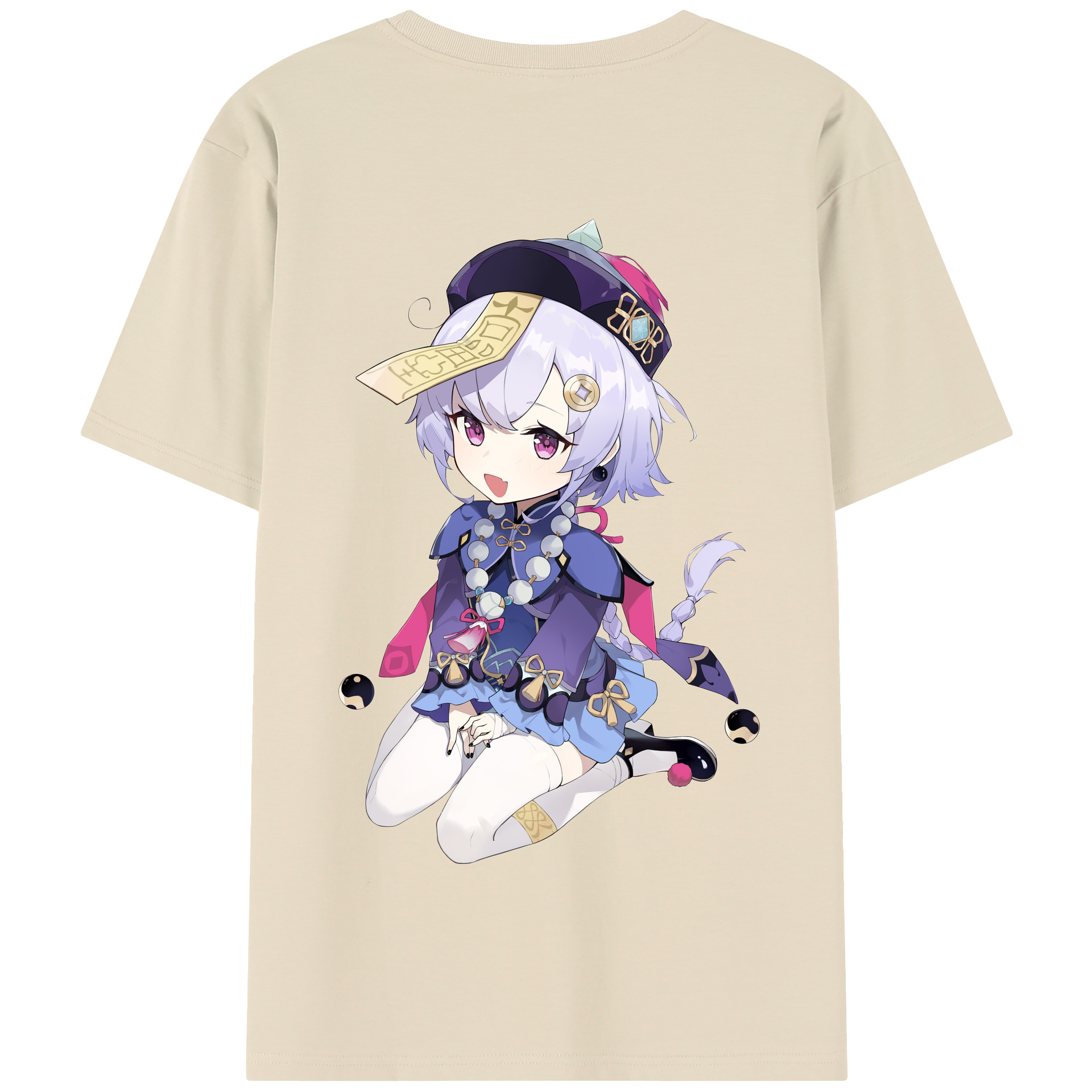 げんし神 七七 なな  genshin Nana 綿100％半袖Tシャツ（背面プリント）