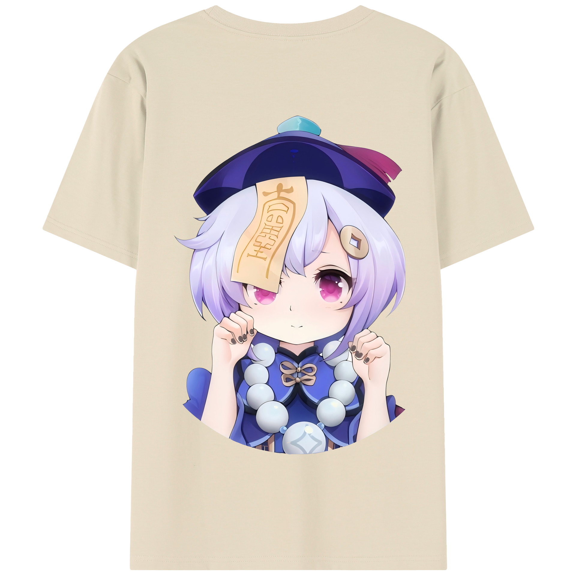 げんし神 七七 なな  genshin Nana 綿100％半袖Tシャツ（背面プリント）