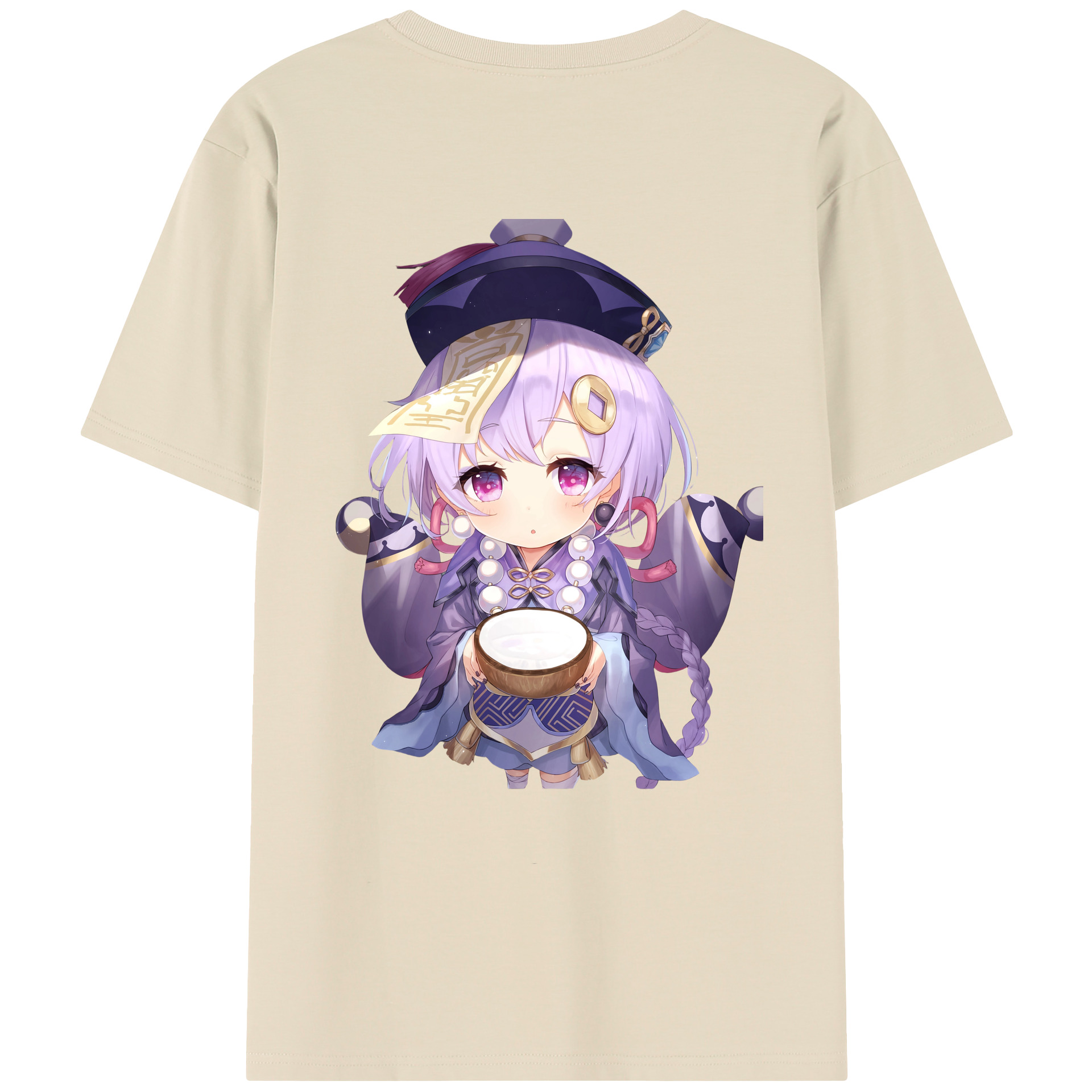 げんし神 七七 なな  genshin Nana 綿100％半袖Tシャツ（背面プリント）
