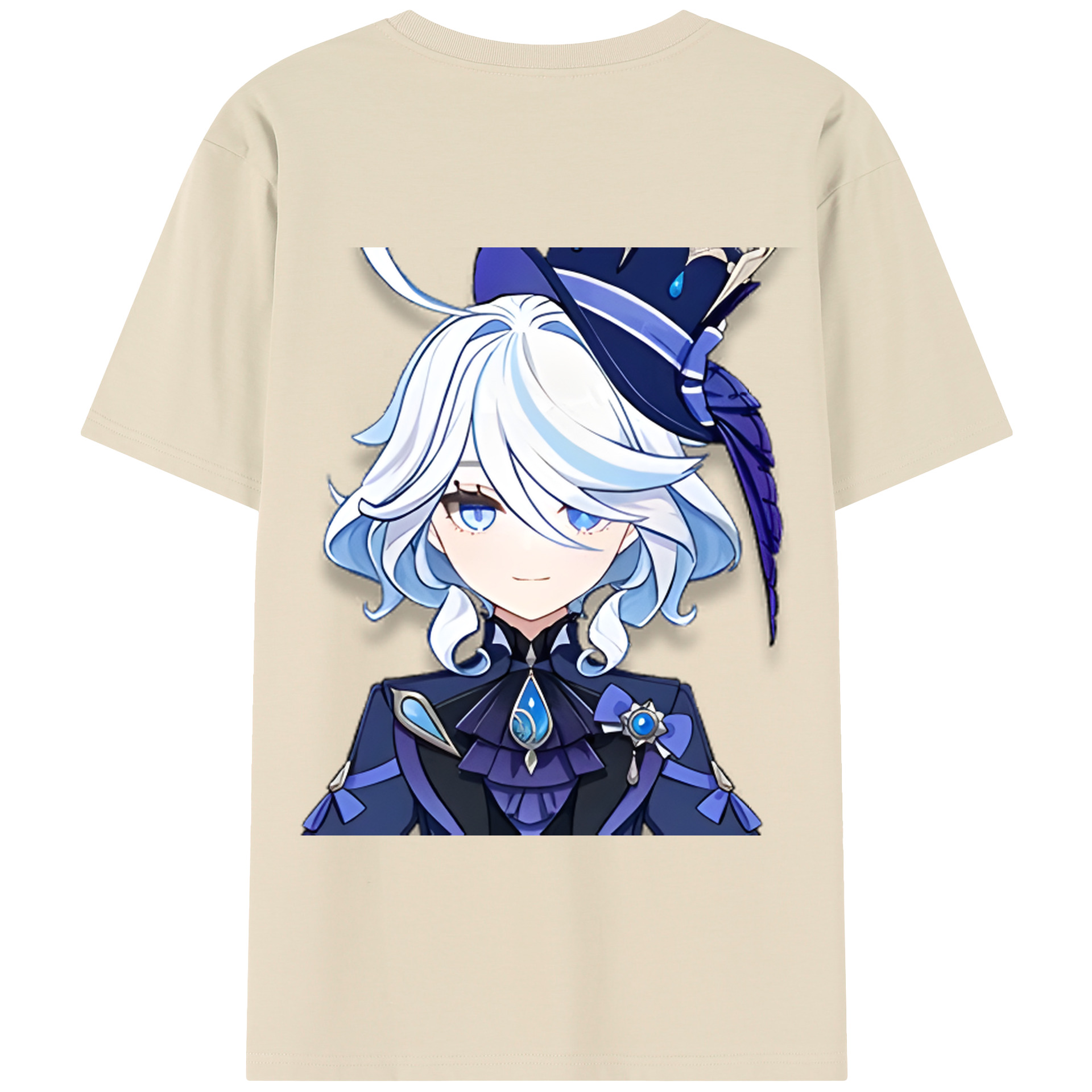 げんし神 フリーナ genshin Furina 綿100％半袖Tシャツ（背面プリント）