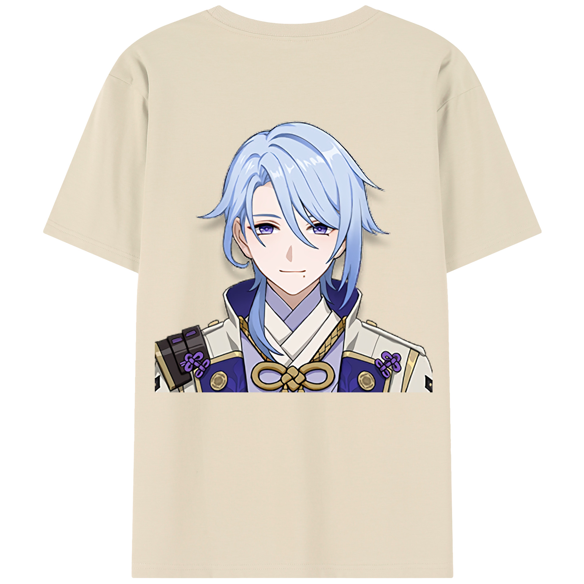 げんし神 神里綾人 かみさとあやと genshin Kamisato Ayato 綿100％半袖Tシャツ（背面プリント）