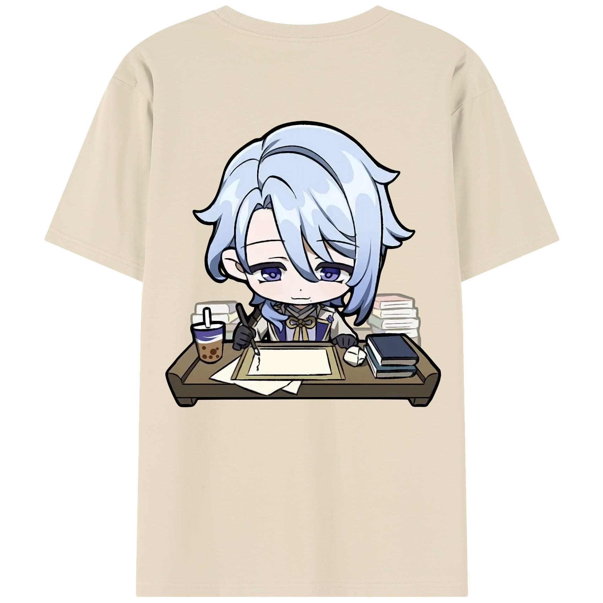 げんし神 神里綾人 かみさとあやと genshin Kamisato Ayato 綿100％半袖Tシャツ（背面プリント）