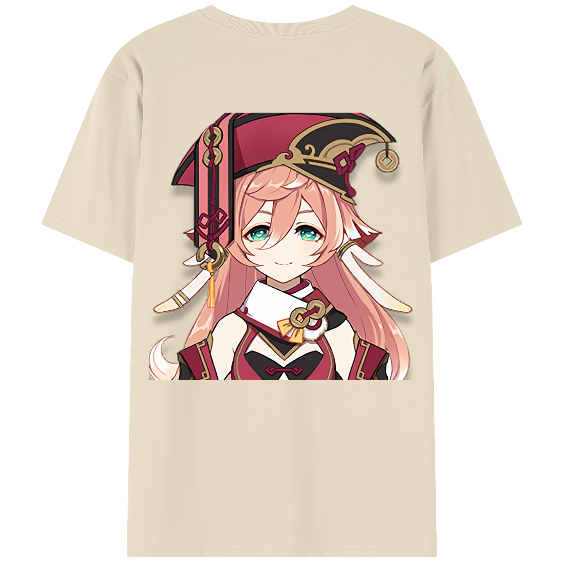 げんし神 ヤンフェイ genshin Yanfei 綿100％半袖Tシャツ（背面プリント）