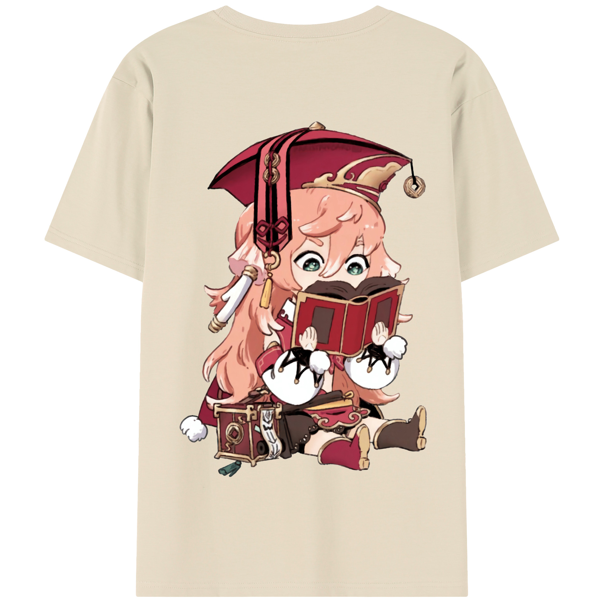 げんし神 ヤンフェイ genshin Yanfei 綿100％半袖Tシャツ（背面プリント）