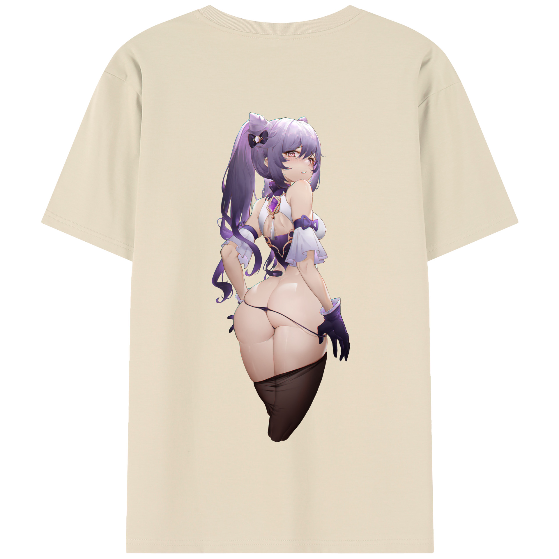 げんし神 刻晴 こくせい genshin Kokusei 綿100％半袖Tシャツ（背面プリント）