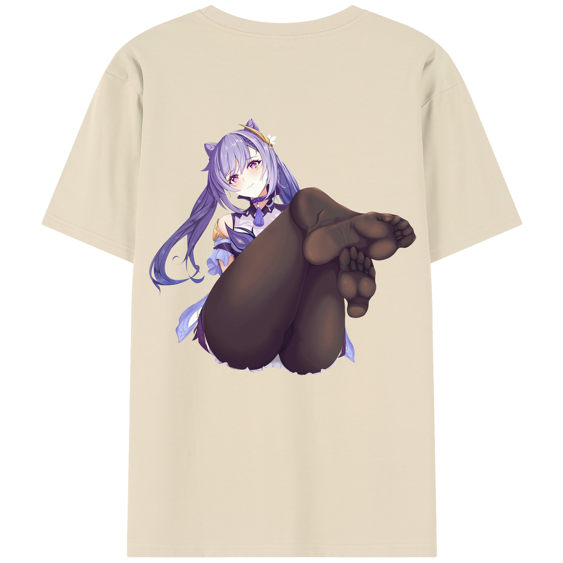 げんし神 刻晴 こくせい genshin Kokusei 綿100％半袖Tシャツ（背面プリント）