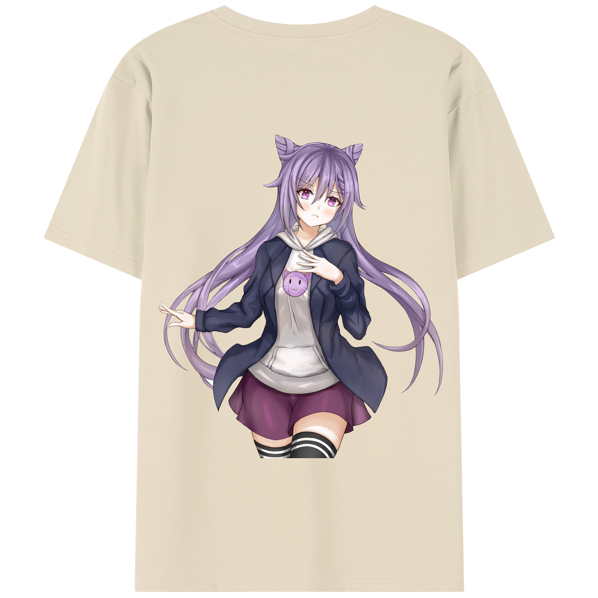 げんし神 刻晴 こくせい genshin Kokusei 綿100％半袖Tシャツ（背面プリント）