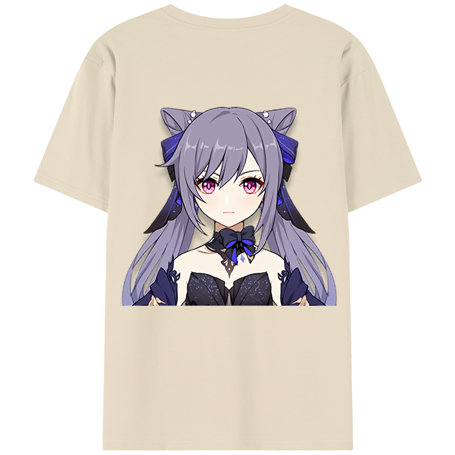 げんし神 刻晴 こくせい genshin Kokusei 綿100％半袖Tシャツ（背面プリント）