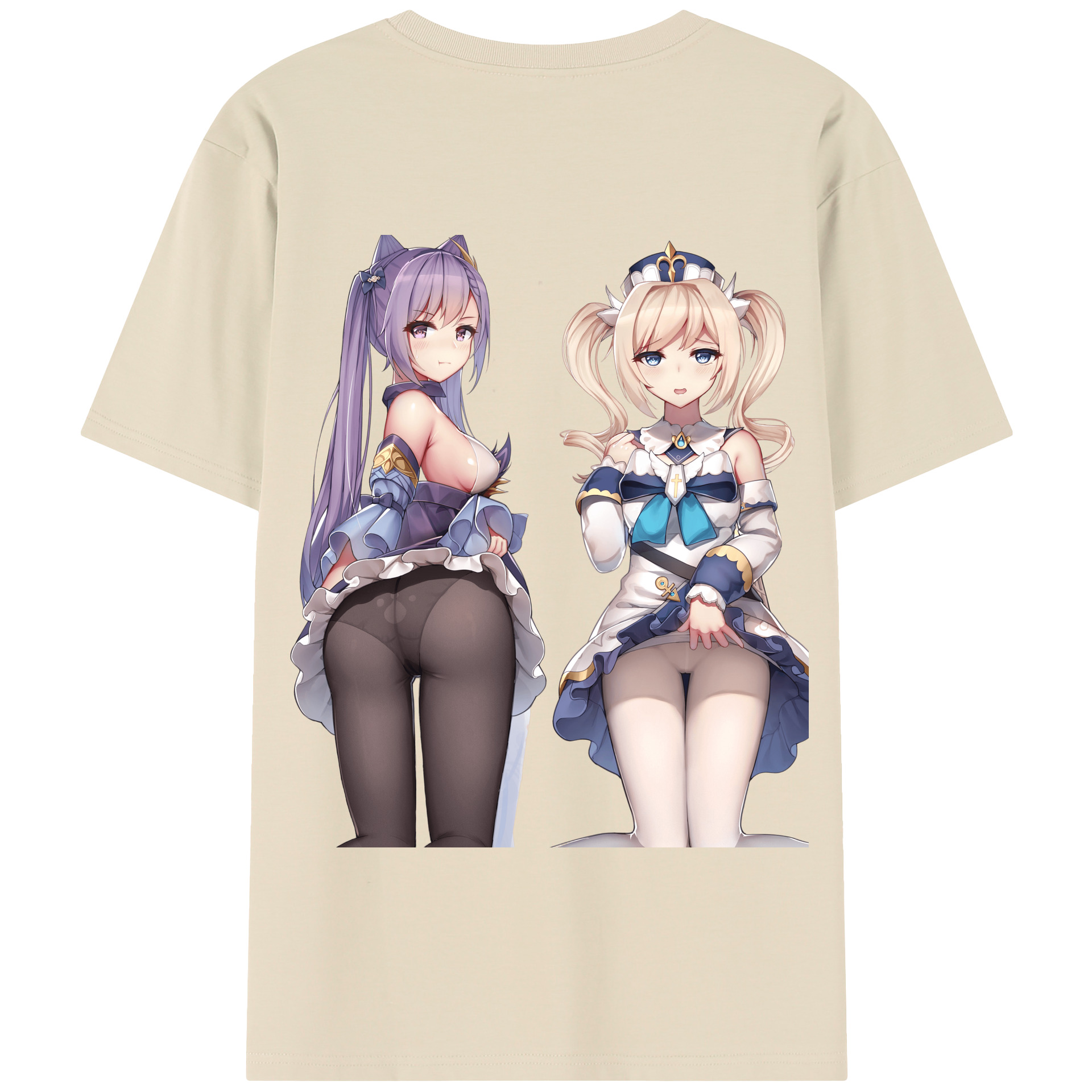 げんし神 刻晴 こくせい genshin Kokusei 綿100％半袖Tシャツ（背面プリント）