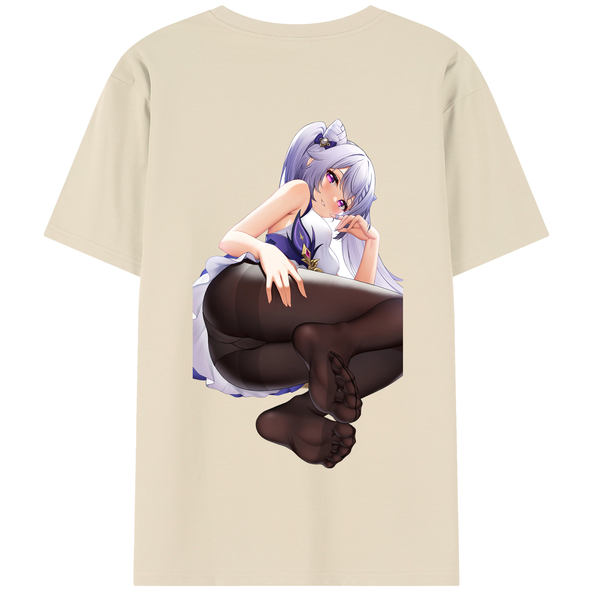 げんし神 刻晴 こくせい genshin Kokusei 綿100％半袖Tシャツ（背面プリント）