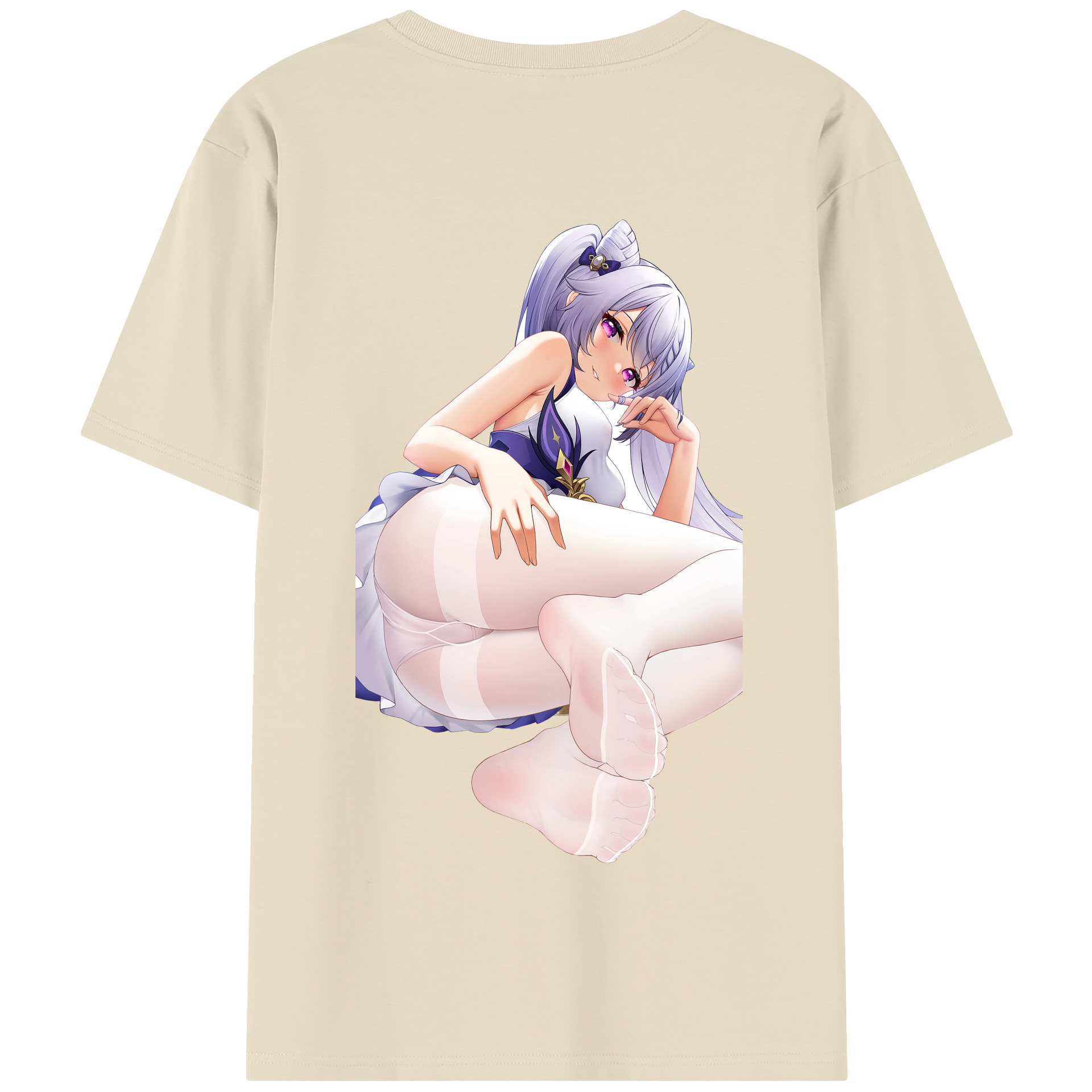 げんし神 刻晴 こくせい genshin Kokusei 綿100％半袖Tシャツ（背面プリント）