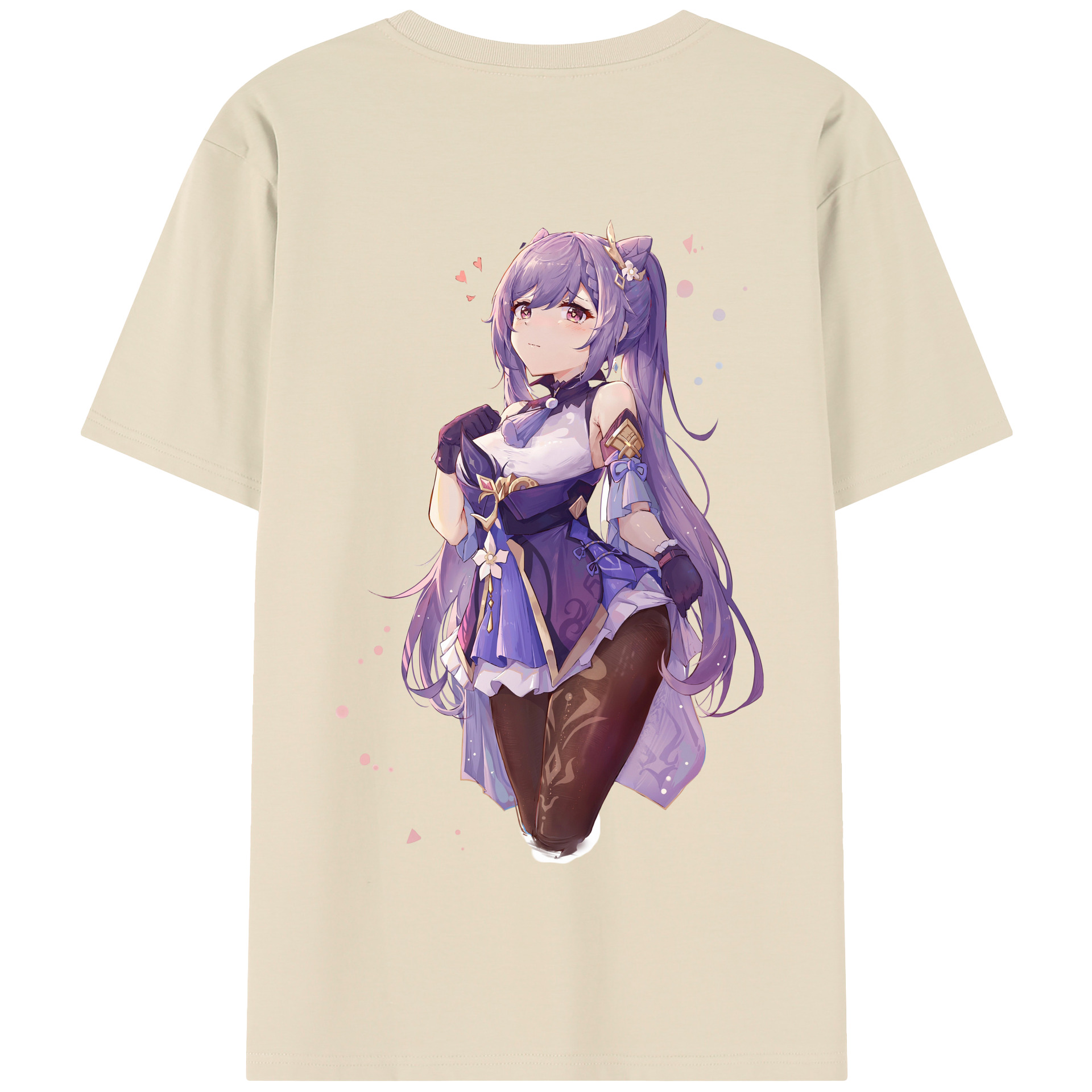 げんし神 刻晴 こくせい genshin Kokusei 綿100％半袖Tシャツ（背面プリント）