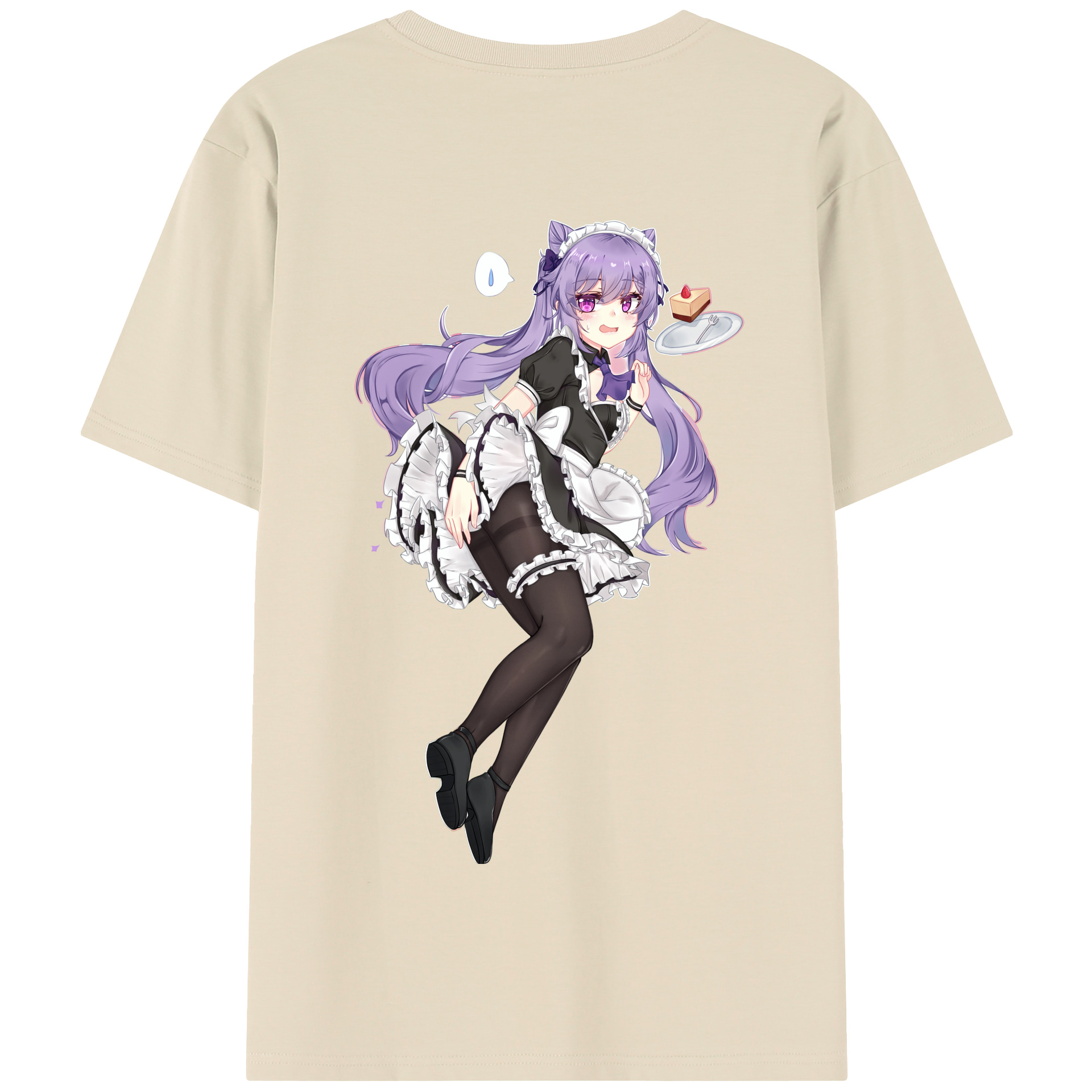 げんし神 刻晴 こくせい genshin Kokusei 綿100％半袖Tシャツ（背面プリント）