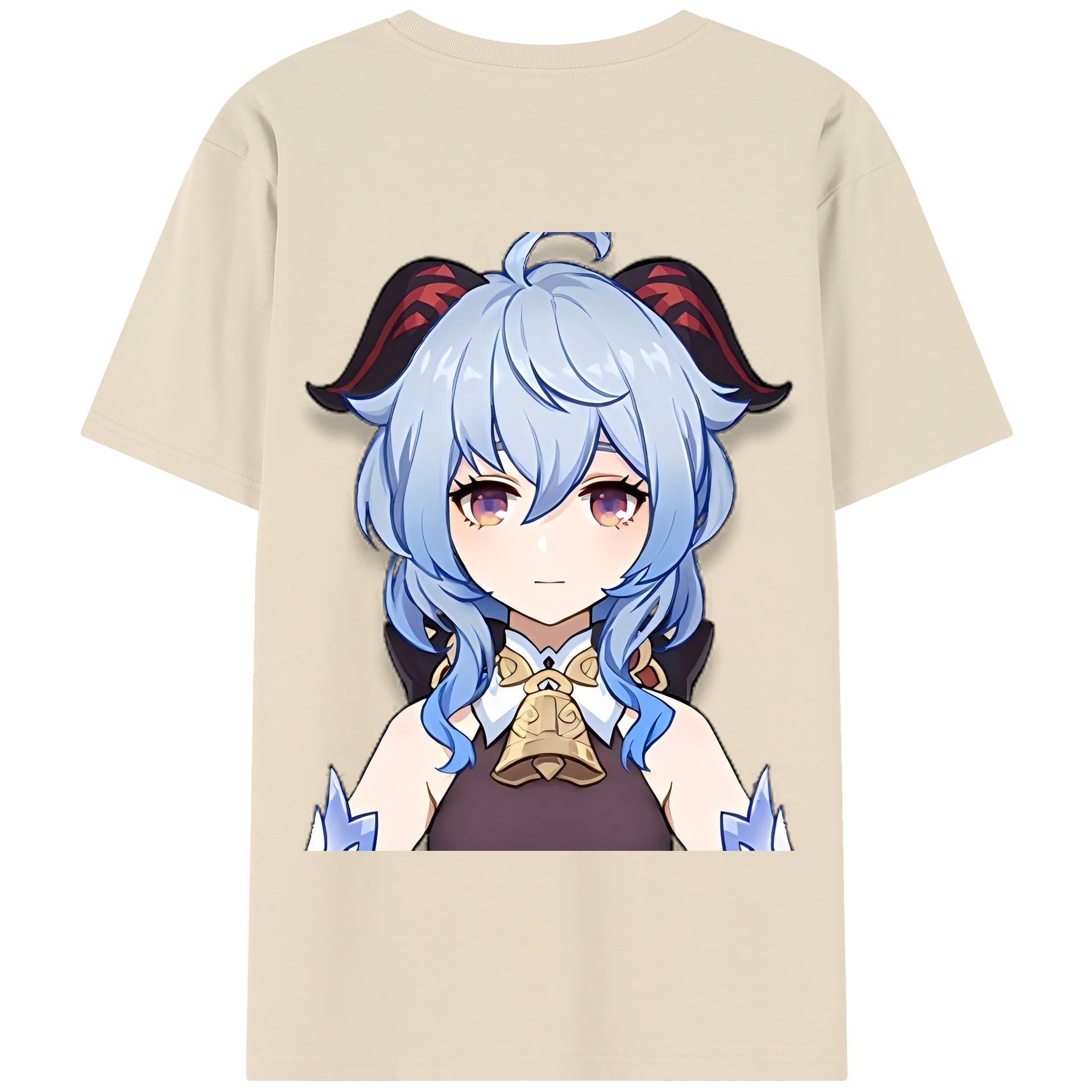 げんし神 甘雨 かんう genshin Ganyu 綿100％半袖Tシャツ（背面プリント）
