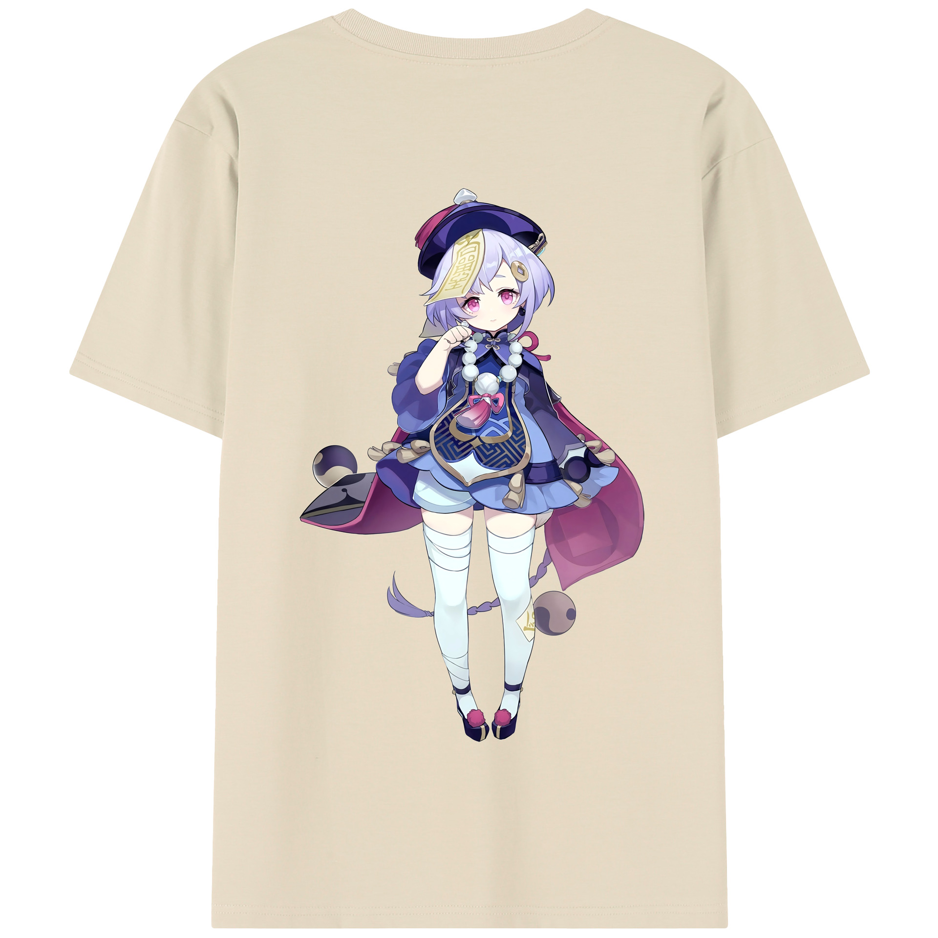 げんし神 七七 なな  genshin Nana 綿100％半袖Tシャツ（背面プリント）