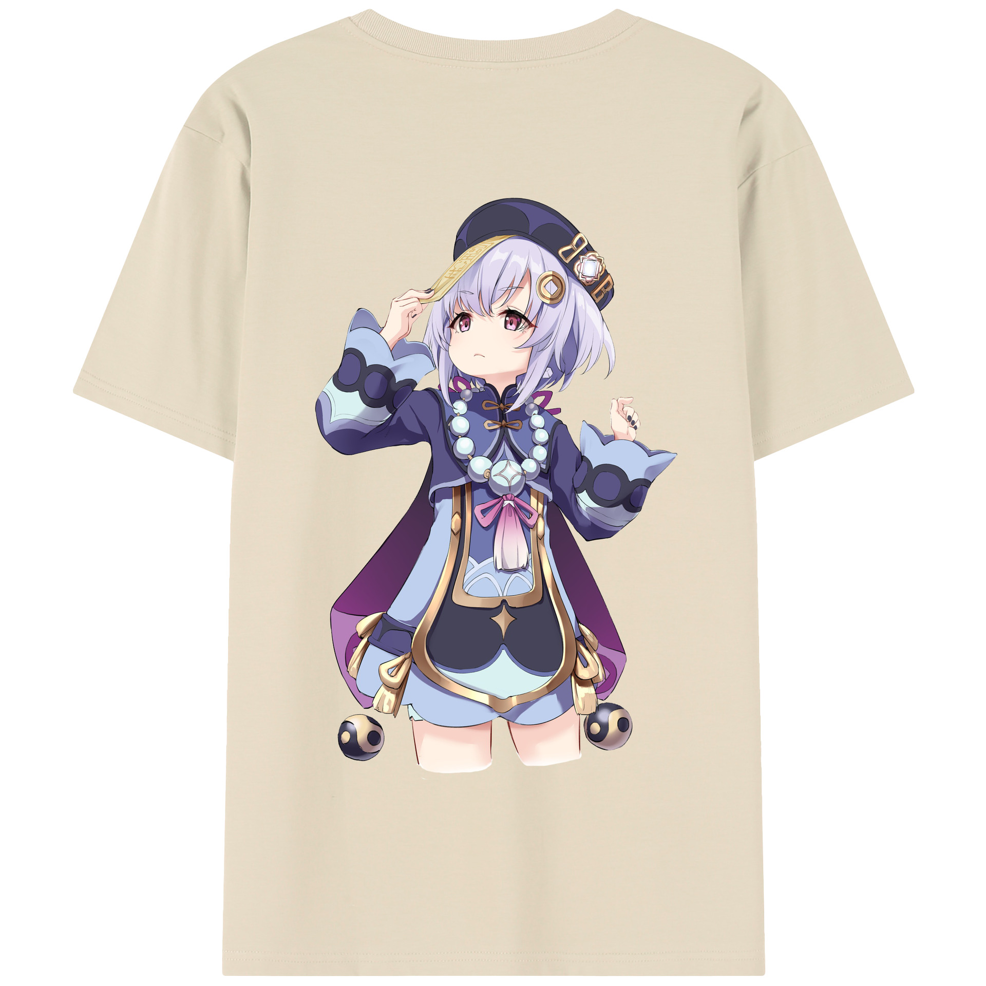 げんし神 七七 なな  genshin Nana 綿100％半袖Tシャツ（背面プリント）
