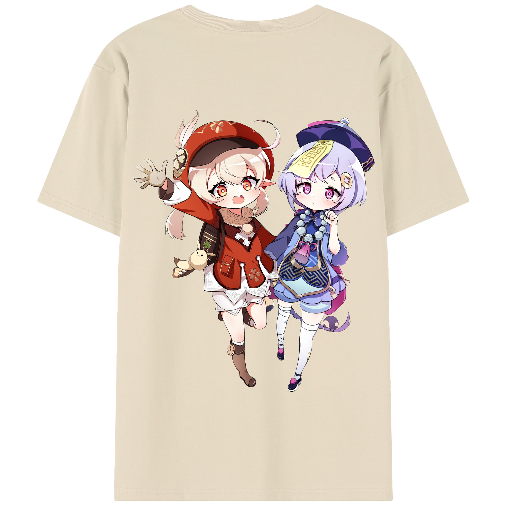 げんし神 七七 なな  genshin Nana 綿100％半袖Tシャツ（背面プリント）
