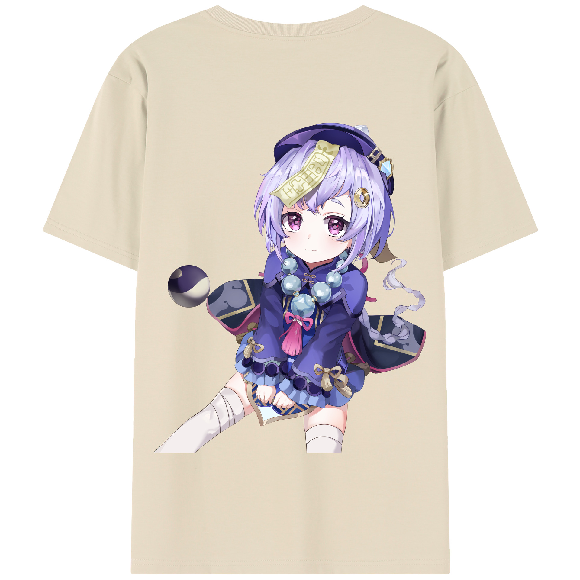 げんし神 七七 なな  genshin Nana 綿100％半袖Tシャツ（背面プリント）