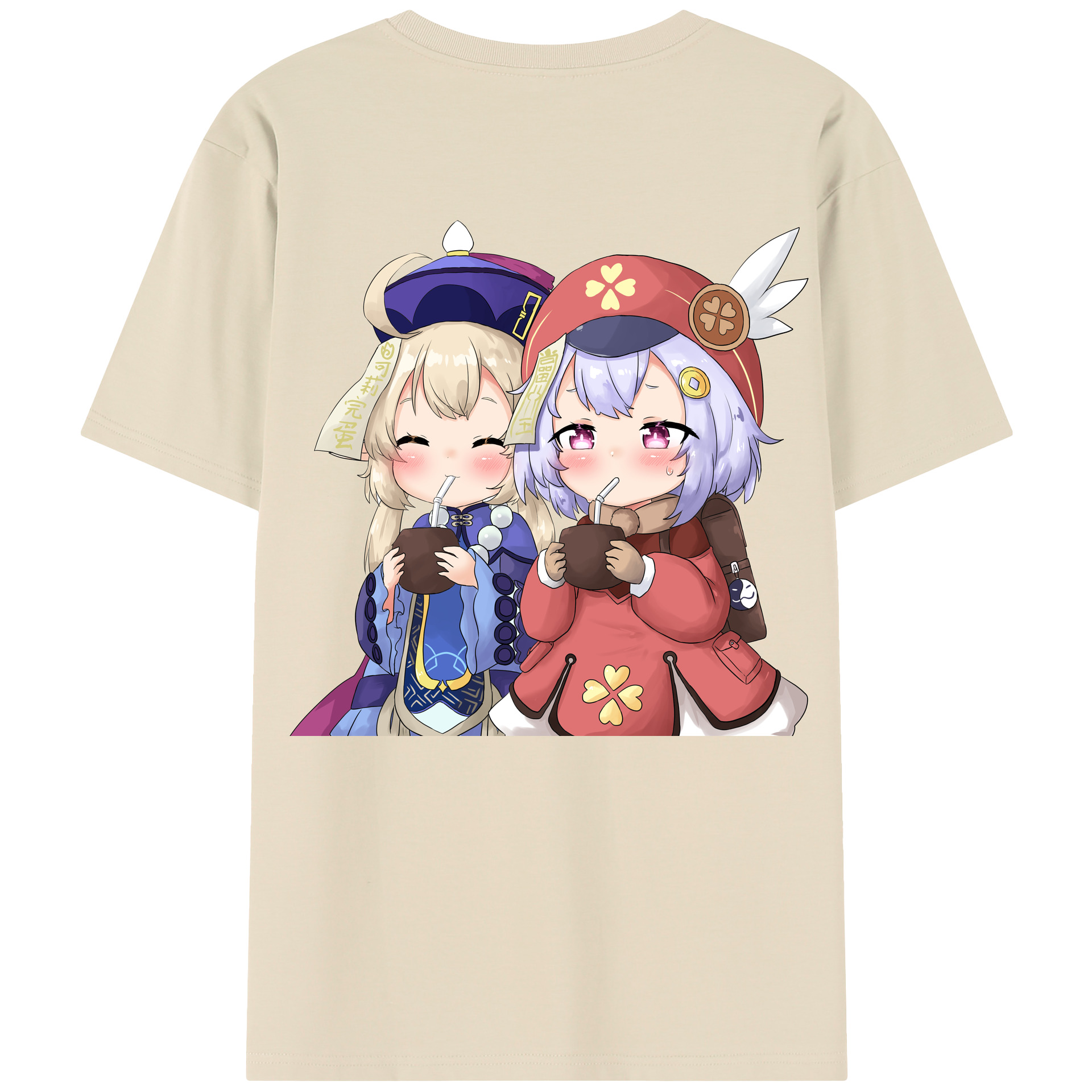 げんし神 七七 なな  genshin Nana 綿100％半袖Tシャツ（背面プリント）