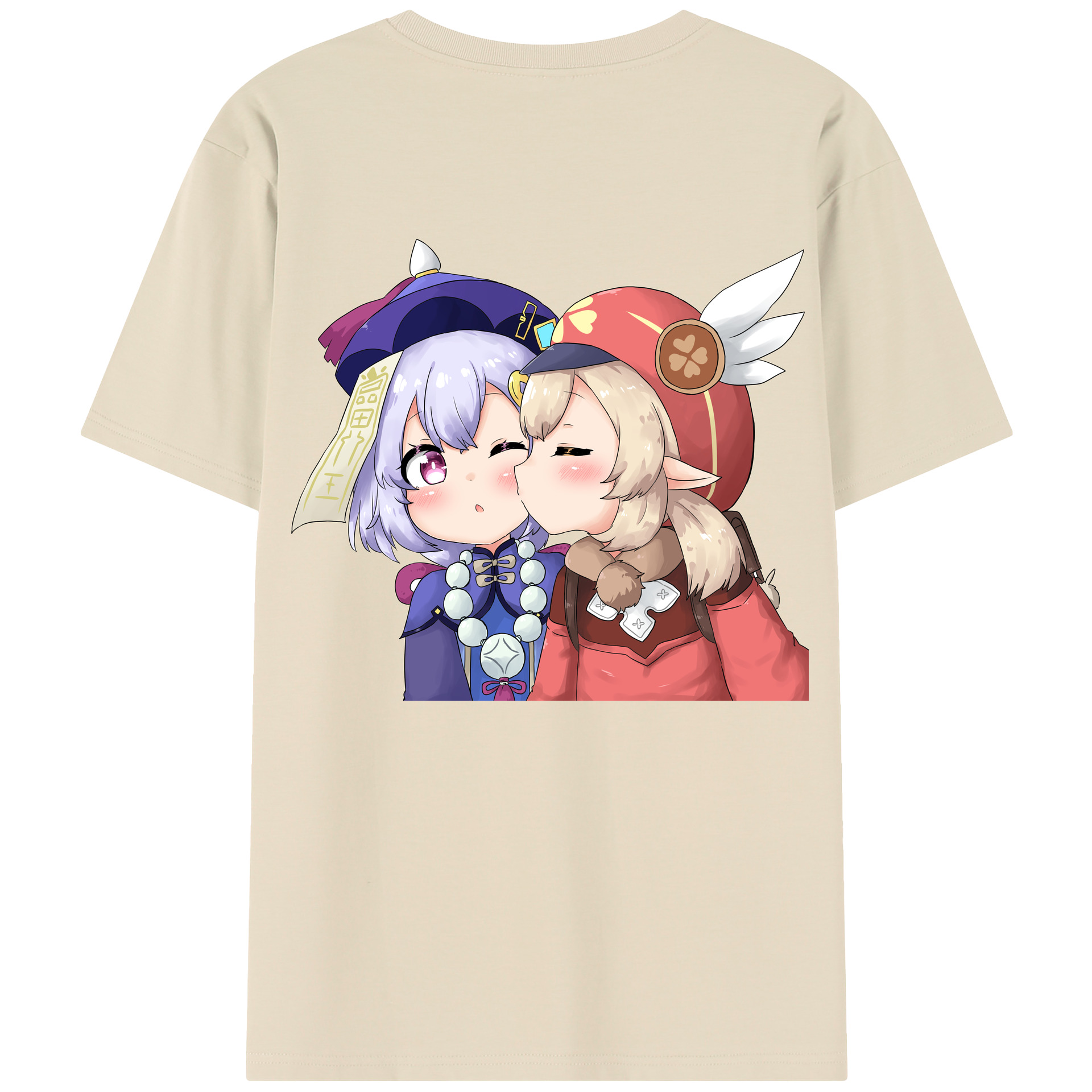 げんし神 七七 なな  genshin Nana 綿100％半袖Tシャツ（背面プリント）