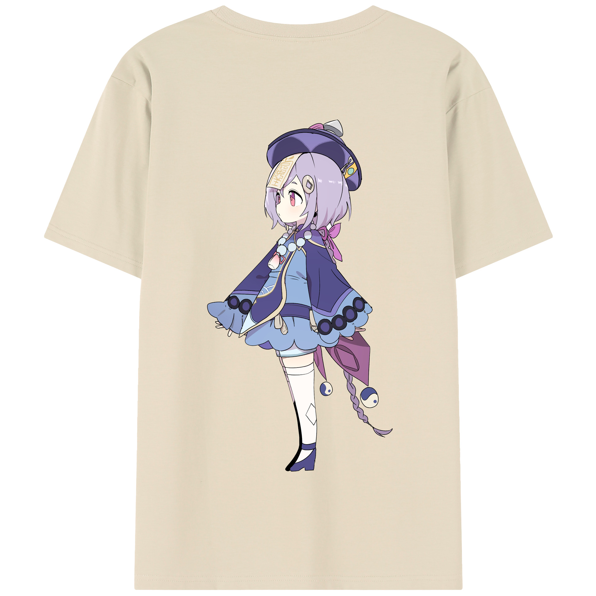 げんし神 七七 なな  genshin Nana 綿100％半袖Tシャツ（背面プリント）