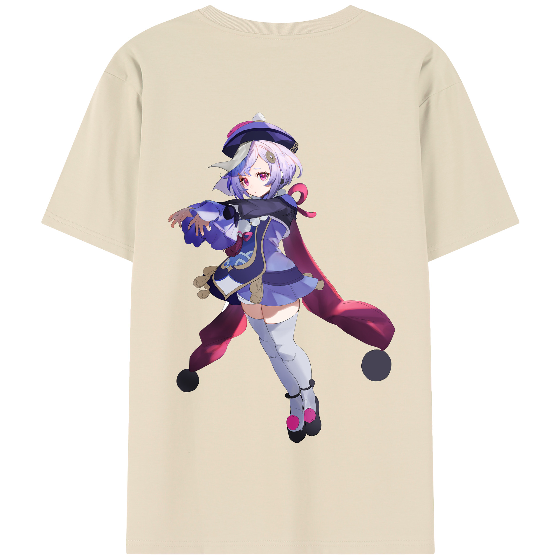 げんし神 七七 なな  genshin Nana 綿100％半袖Tシャツ（背面プリント）