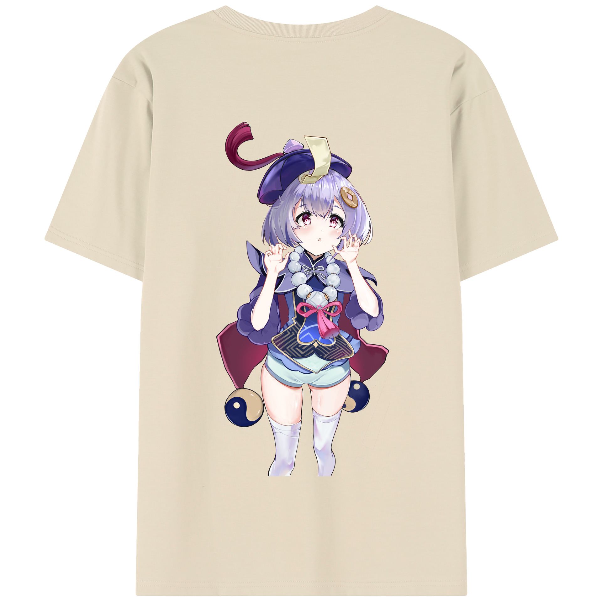 げんし神 七七 なな  genshin Nana 綿100％半袖Tシャツ（背面プリント）