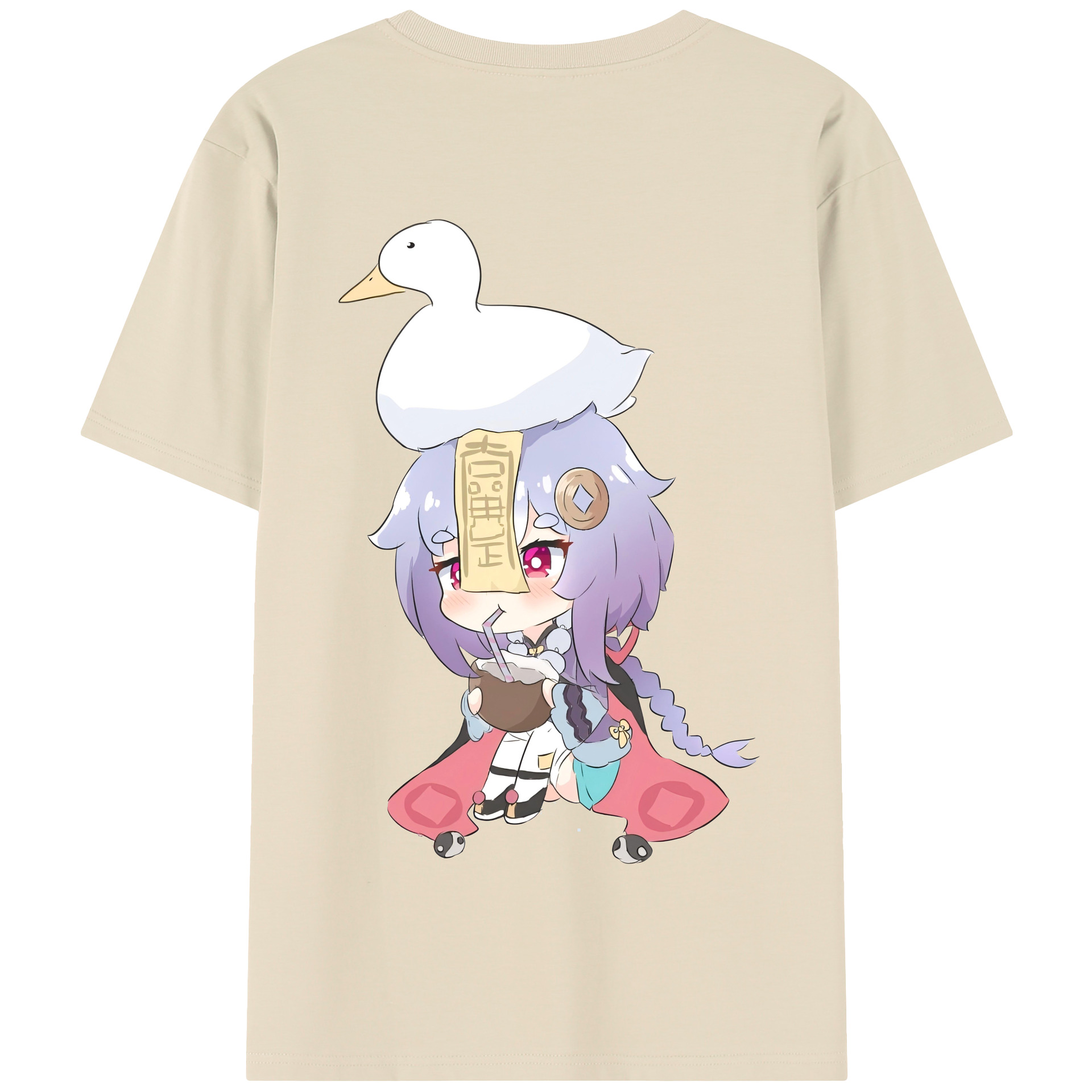 げんし神 七七 なな  genshin Nana 綿100％半袖Tシャツ（背面プリント）