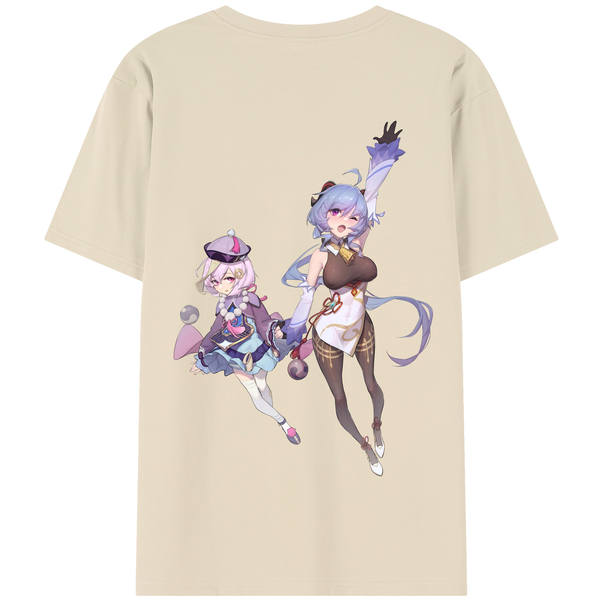 げんし神 七七 なな  genshin Nana 綿100％半袖Tシャツ（背面プリント）