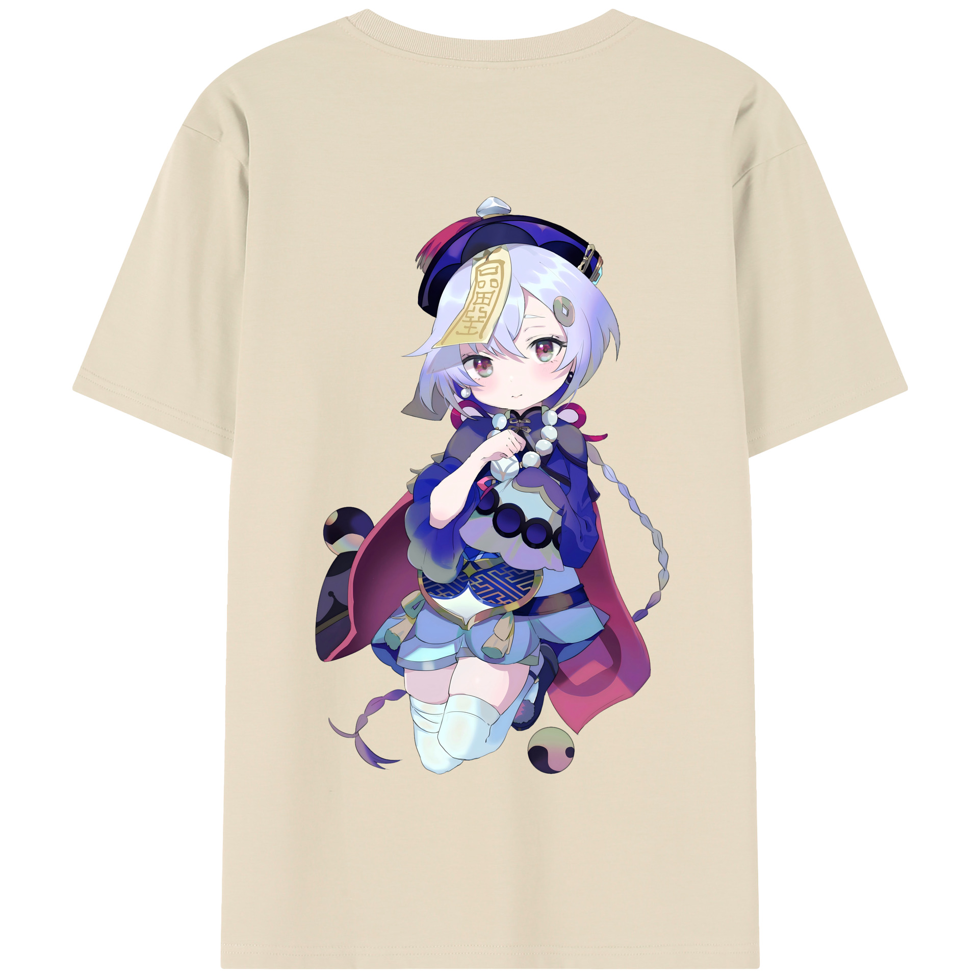 げんし神 七七 なな  genshin Nana 綿100％半袖Tシャツ（背面プリント）