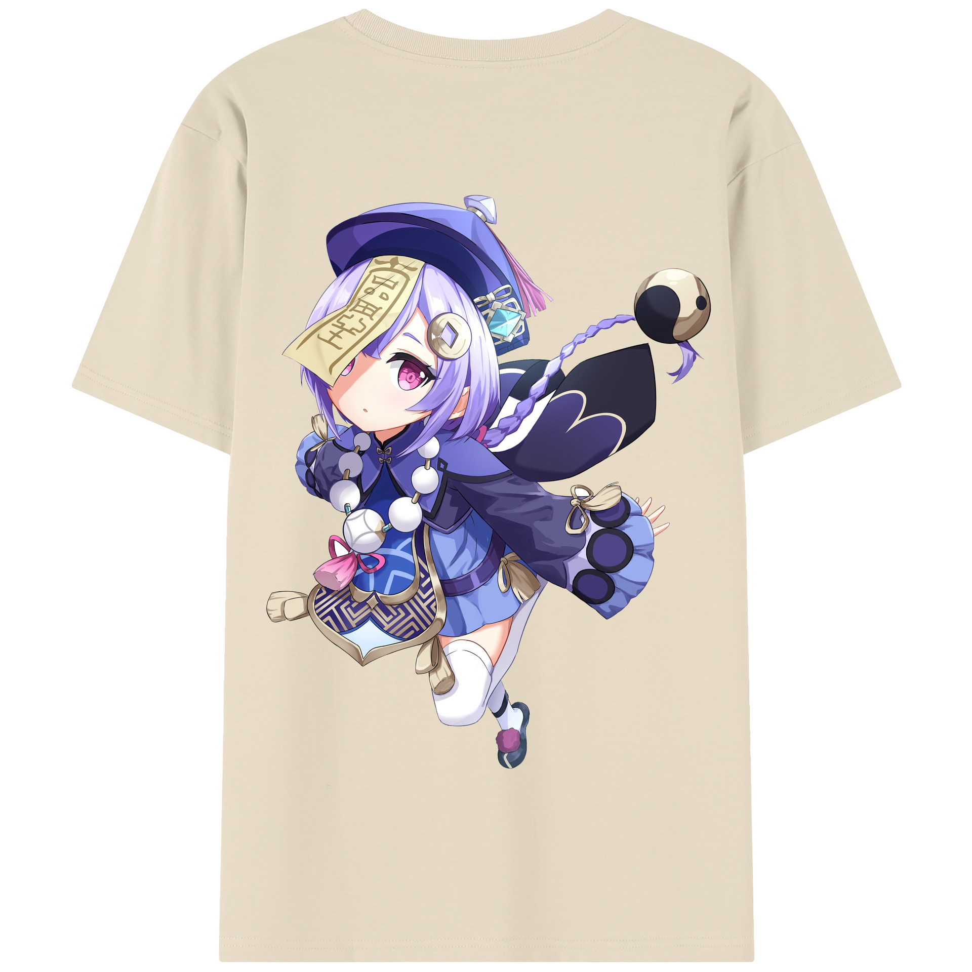 げんし神 七七 なな  genshin Nana 綿100％半袖Tシャツ（背面プリント）