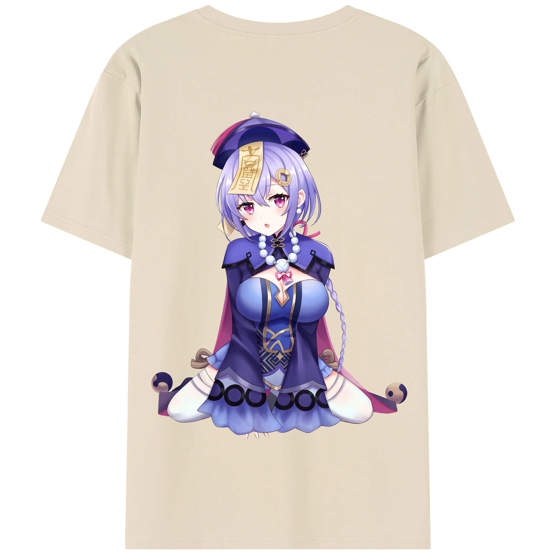 げんし神 七七 なな  genshin Nana 綿100％半袖Tシャツ（背面プリント）