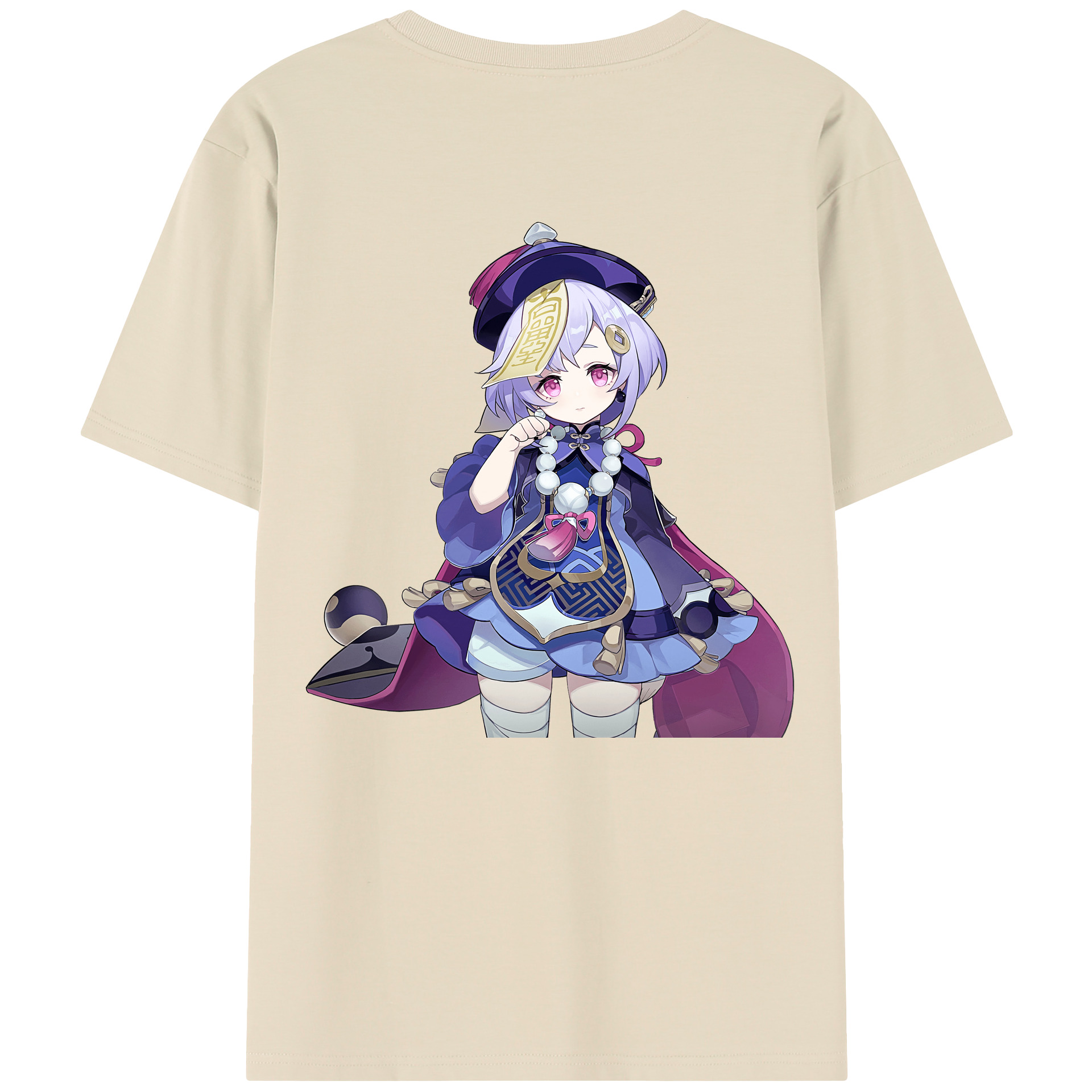 げんし神 七七 なな  genshin Nana 綿100％半袖Tシャツ（背面プリント）