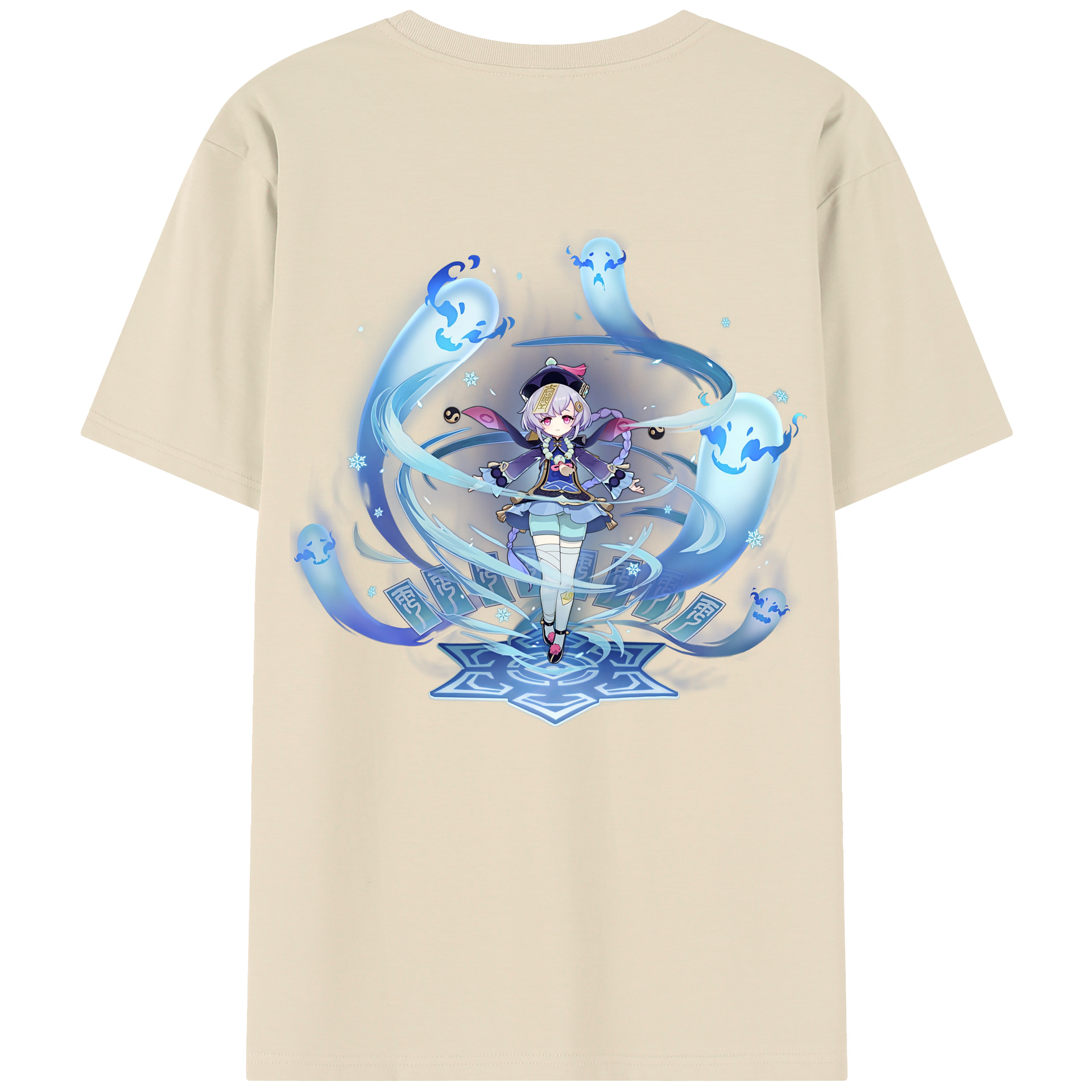げんし神 七七 なな  genshin Nana 綿100％半袖Tシャツ（背面プリント）