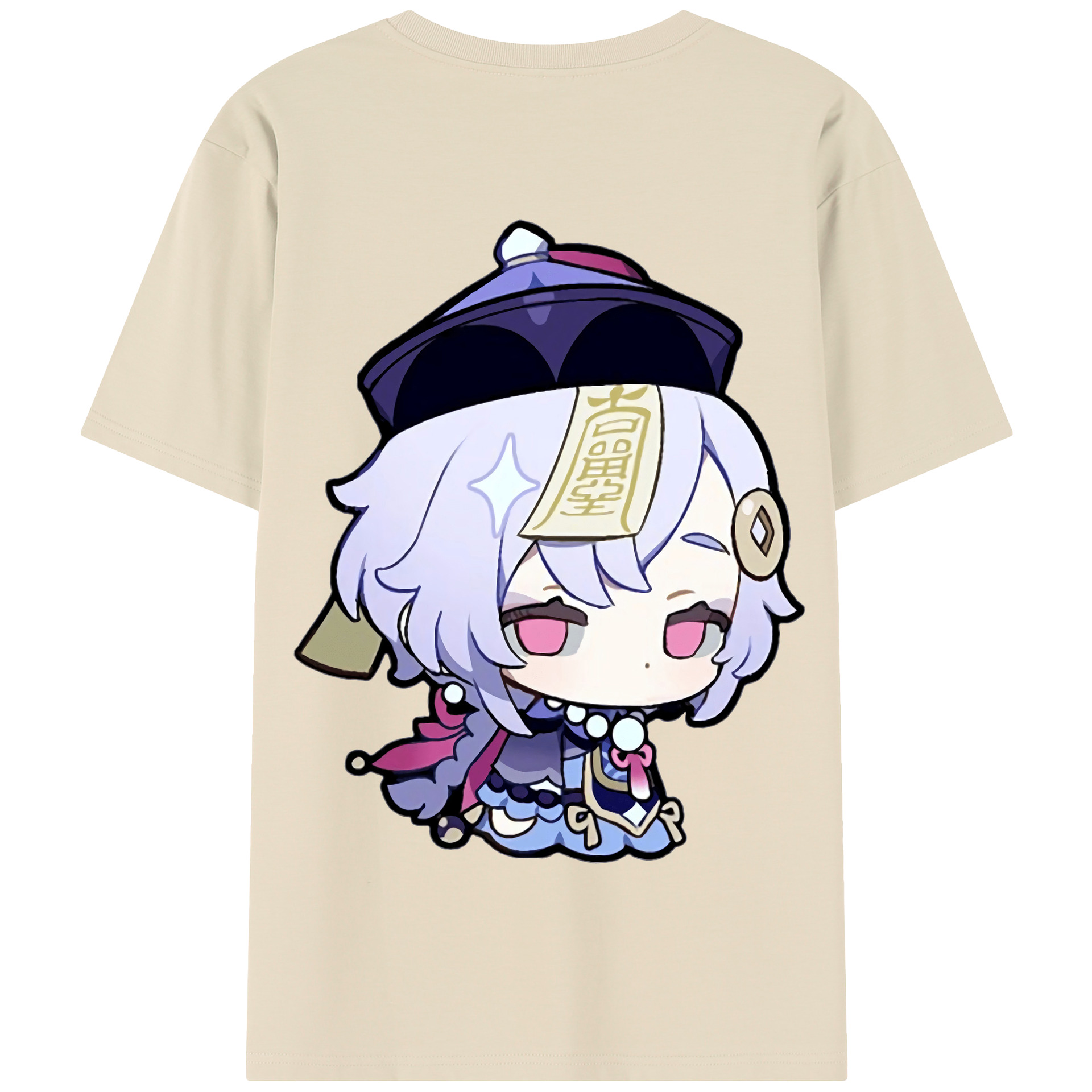 げんし神 七七 なな  genshin Nana 綿100％半袖Tシャツ（背面プリント）