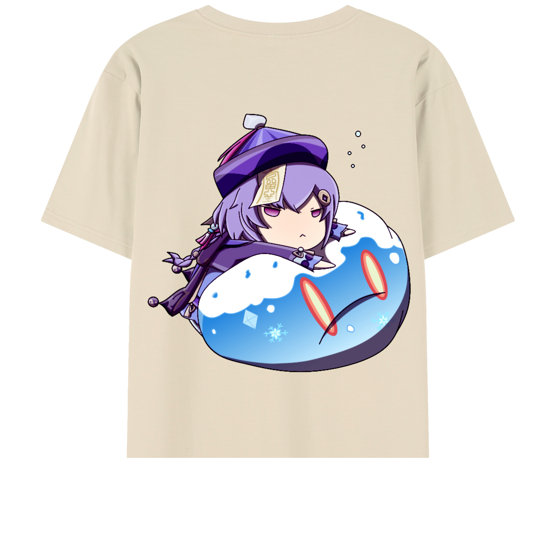 げんし神 七七 なな  genshin Nana 綿100％半袖Tシャツ（背面プリント）