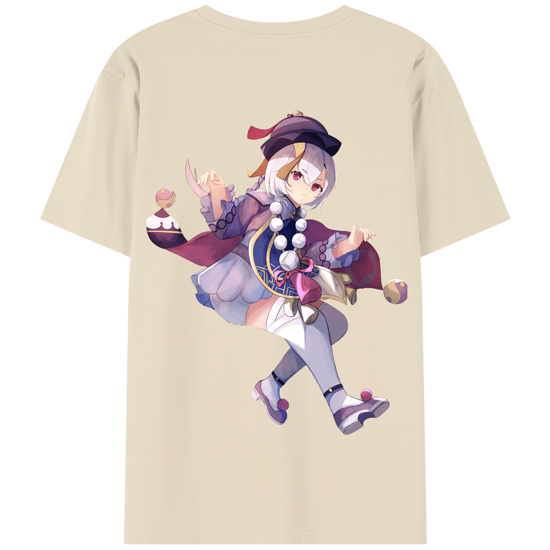 げんし神 七七 なな  genshin Nana 綿100％半袖Tシャツ（背面プリント）