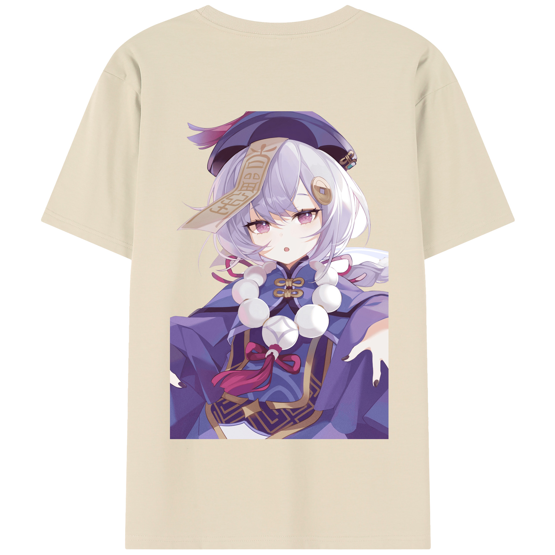 げんし神 七七 なな  genshin Nana 綿100％半袖Tシャツ（背面プリント）
