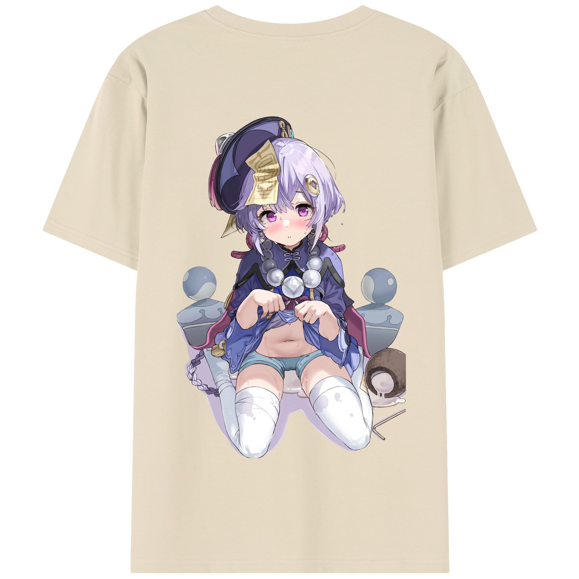 げんし神 七七 なな  genshin Nana 綿100％半袖Tシャツ（背面プリント）